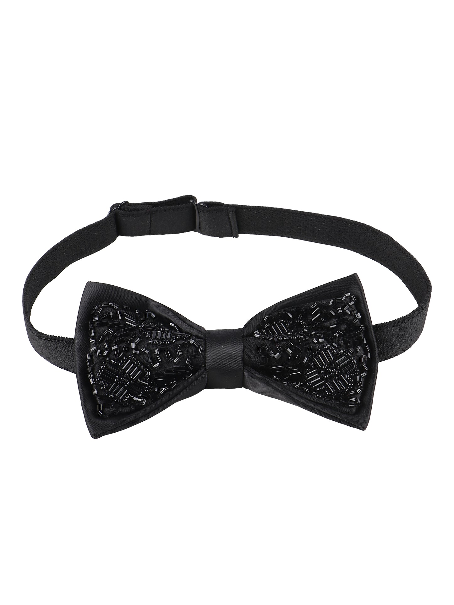 Alvaro Castagnino Men Bead Embroidered Adjustable Bow Tie