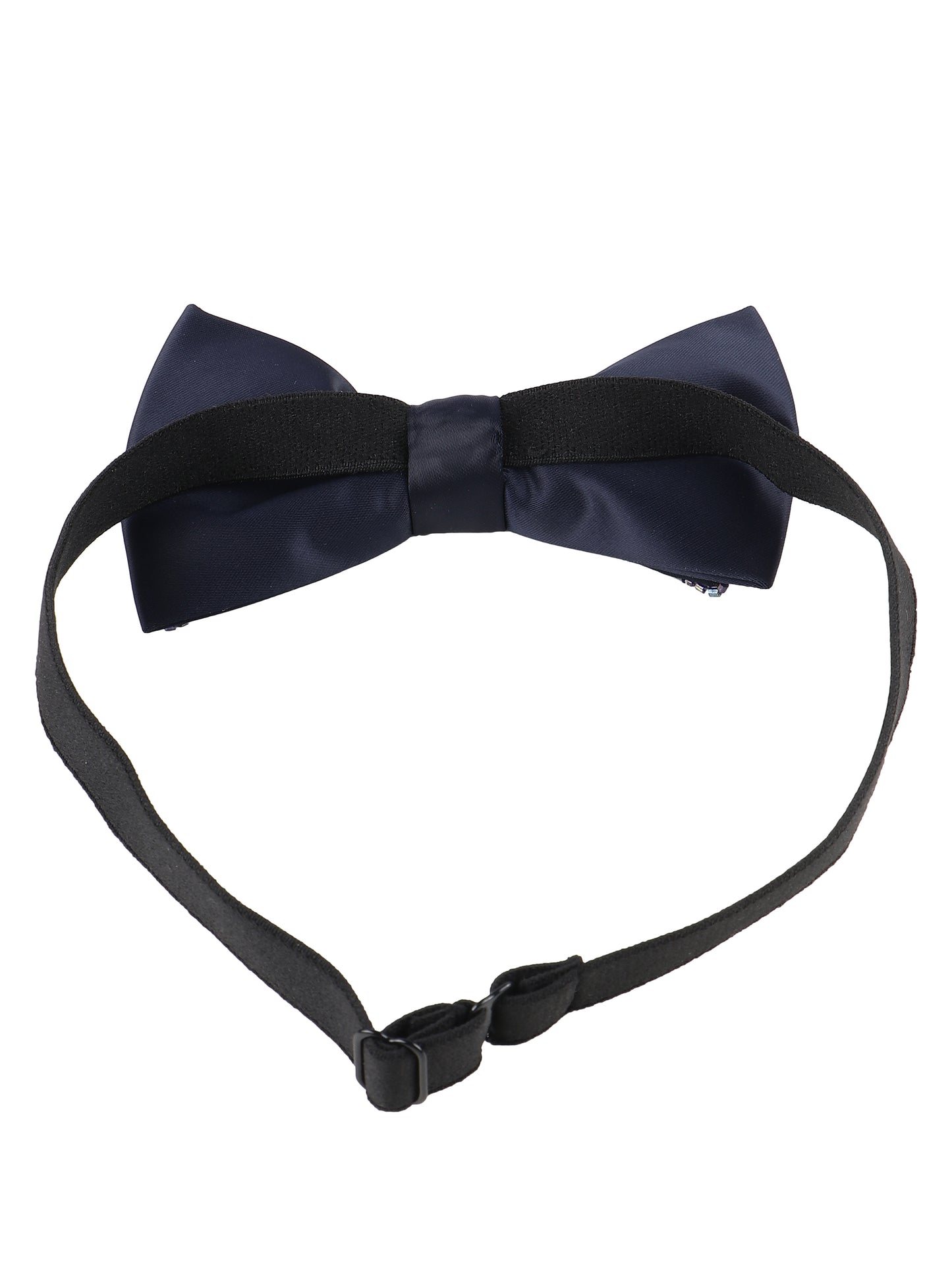 Alvaro Castagnino Men Microfiber Bead Embroidered Adjustable Bow Tie