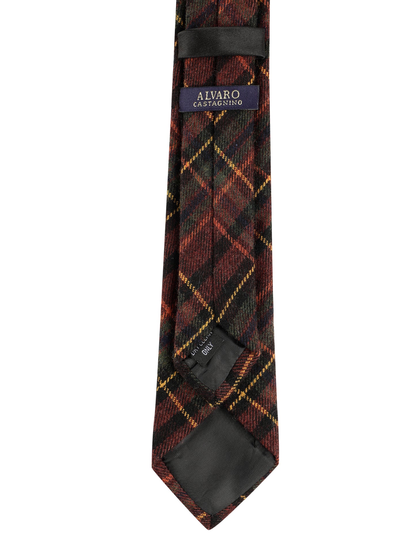 Alvaro Castagnino Maroon & Multi Coloured Cotton Necktie for Men