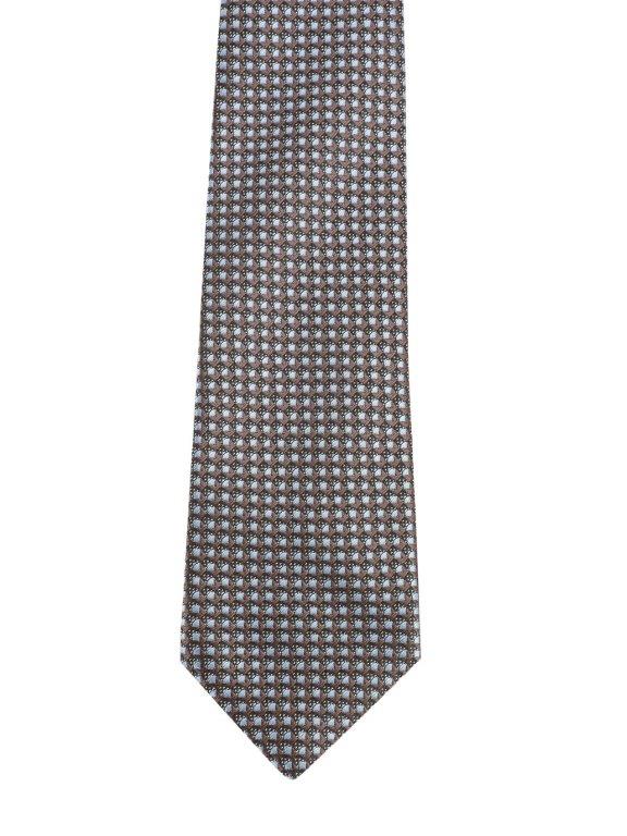 Alvaro Castagnino Brown & Blue Coloured Microfiber Necktie for Men
