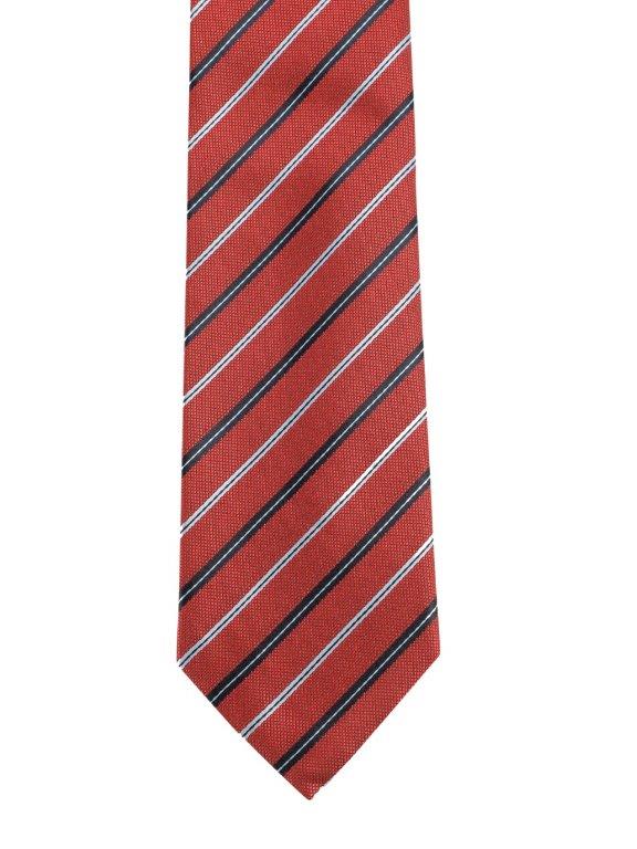 Alvaro Castagnino Red & Multi Coloured Microfiber Necktie for Men