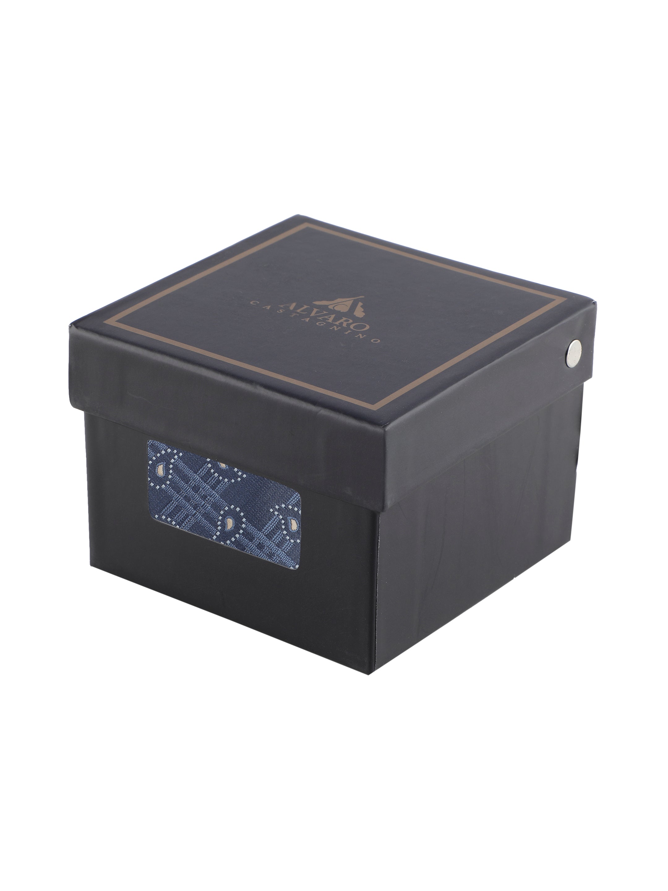 Checks Navy Blue Necktie