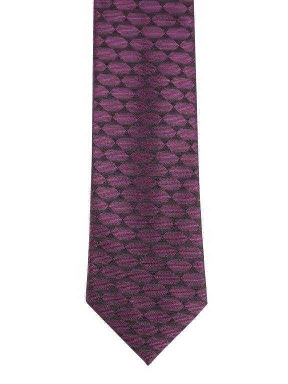Purple Geometric Necktie