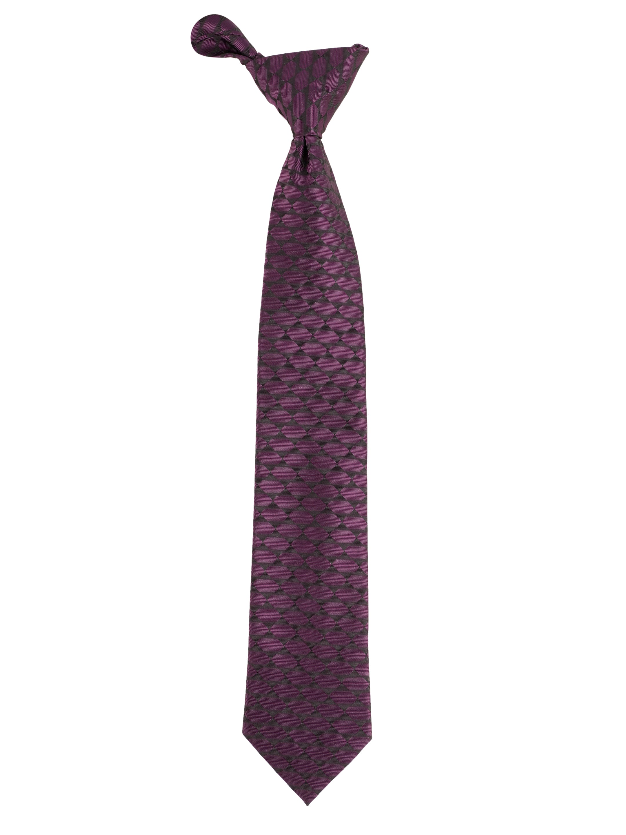 Purple Geometric Necktie