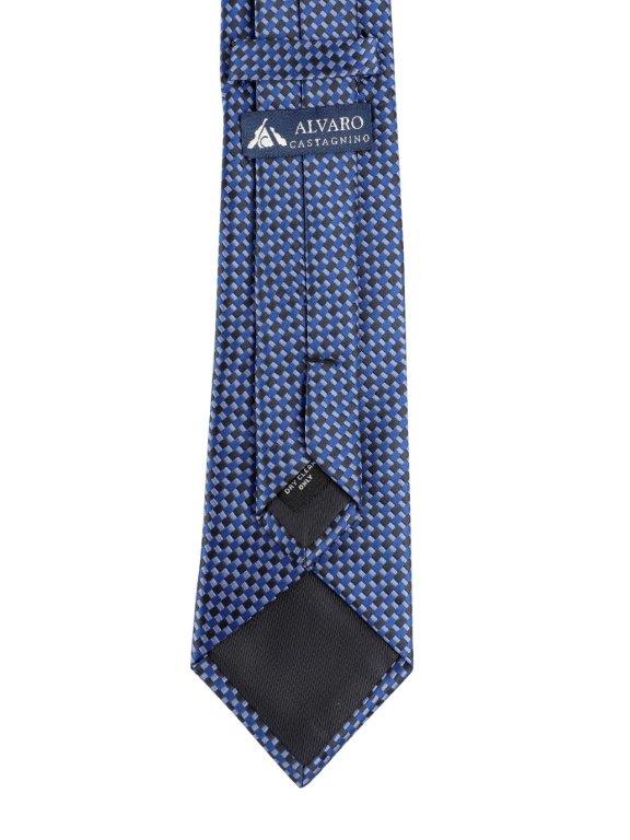 Alvaro Castagnino Blue Coloured Microfiber Necktie for Men