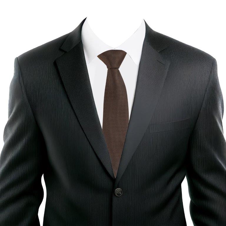 Alvaro Castagnino Brown Coloured Microfiber Necktie for Men