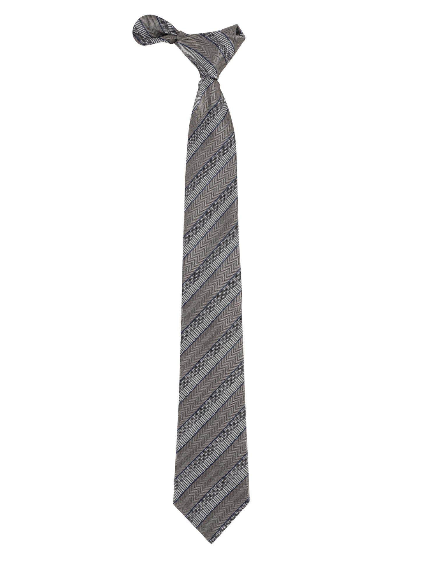 Alvaro Castagnino Grey Coloured Microfiber Necktie for Men