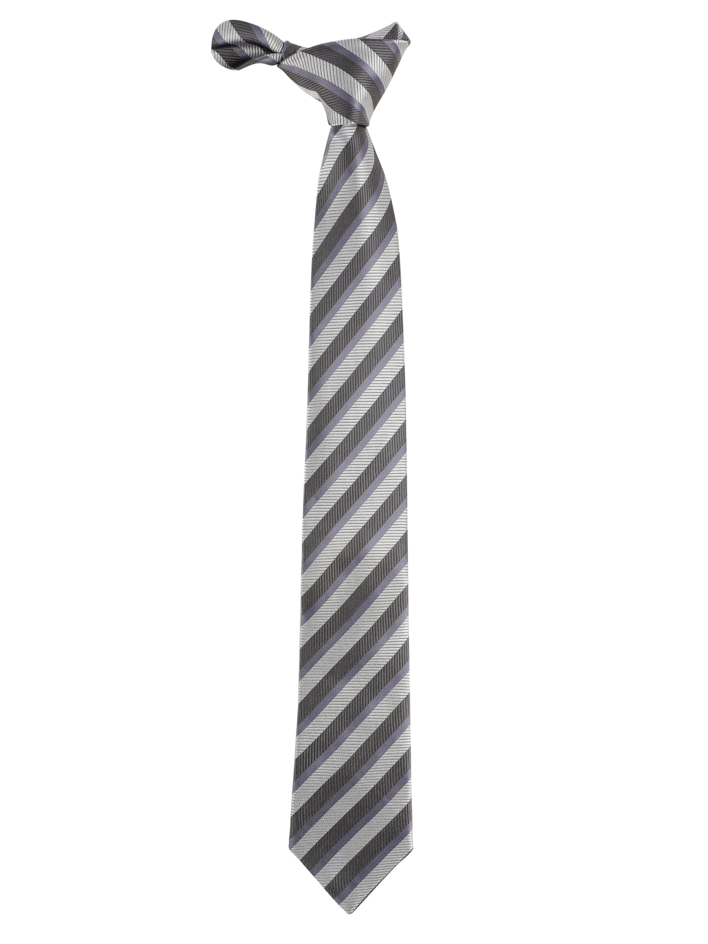 Alvaro Castagnino Grey Coloured Microfiber Necktie for Men