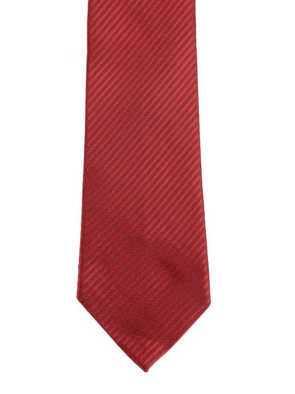 Alvaro Castagnino Red Coloured Microfiber Necktie for Men