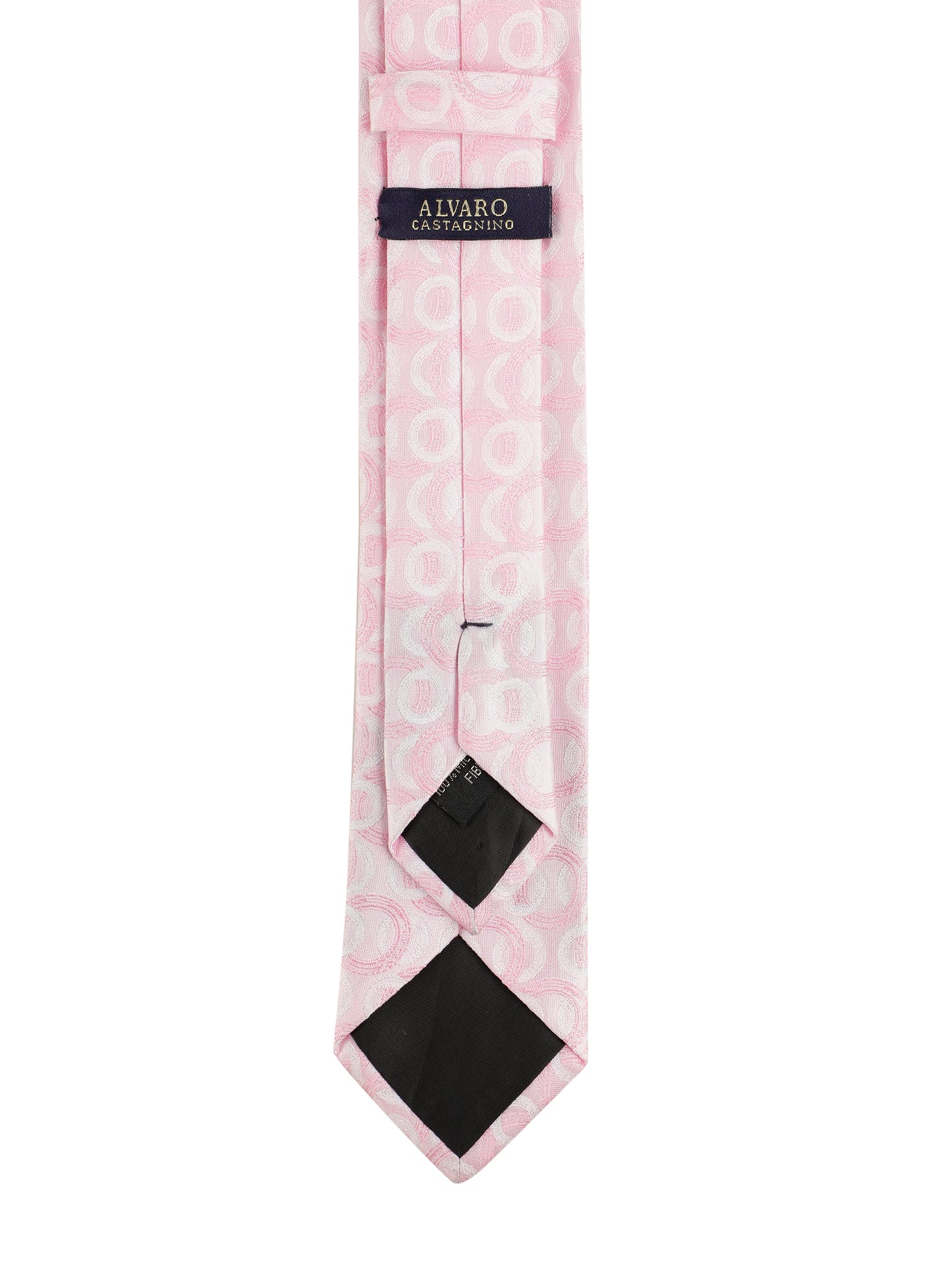 Alvaro Castagnino Pink Coloured Microfiber Necktie for Men