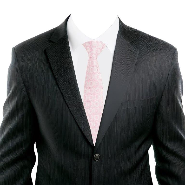 Alvaro Castagnino Pink Coloured Microfiber Necktie for Men