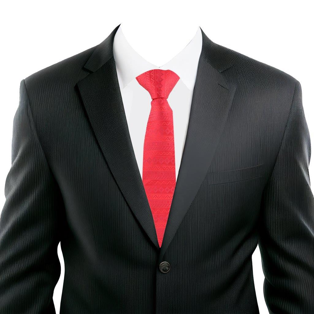 Alvaro Castagnino Red Coloured Silk Necktie for Men