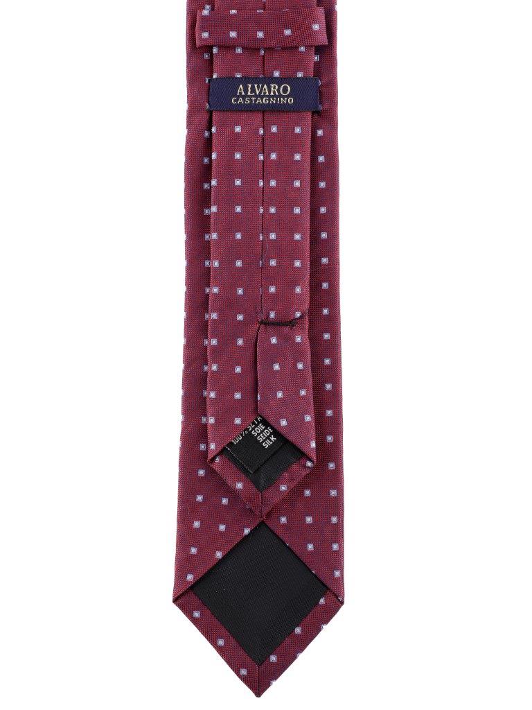 Maroon Micro Dot Silk Necktie