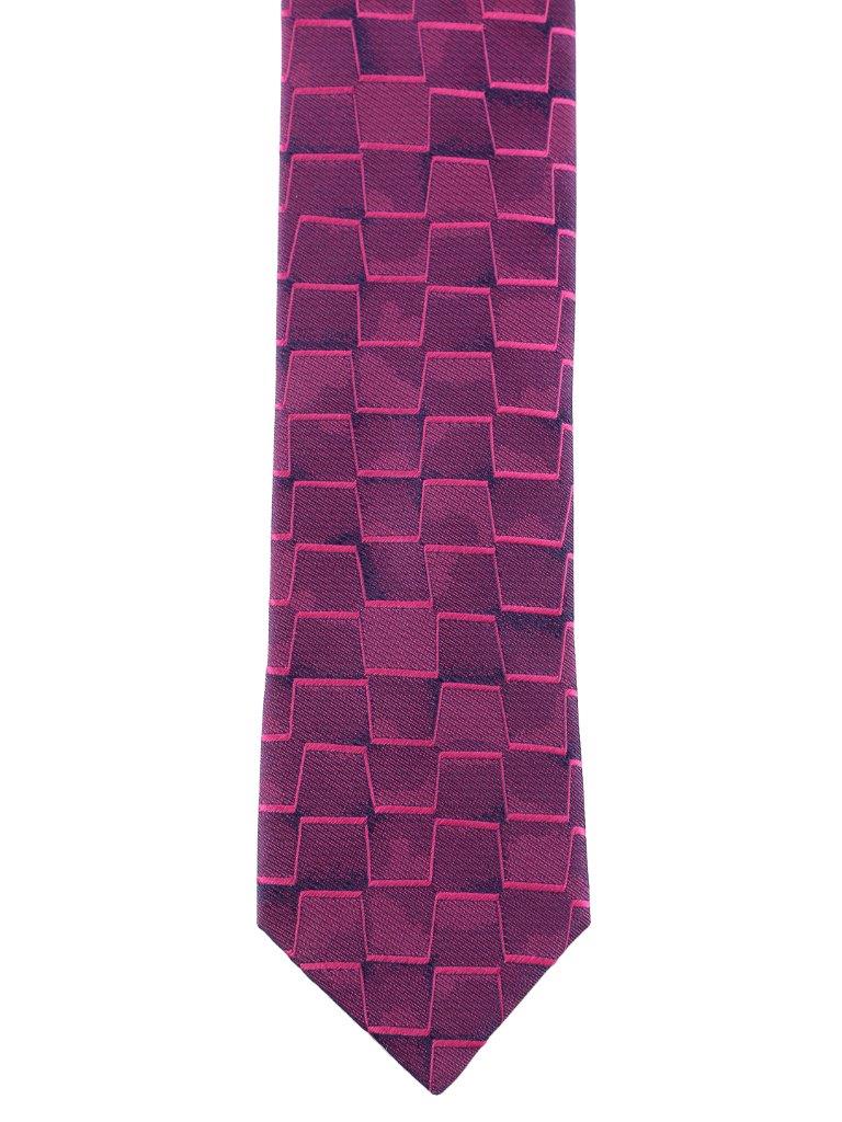 Alvaro Castagnino Magenta Coloured Silk Necktie for Men