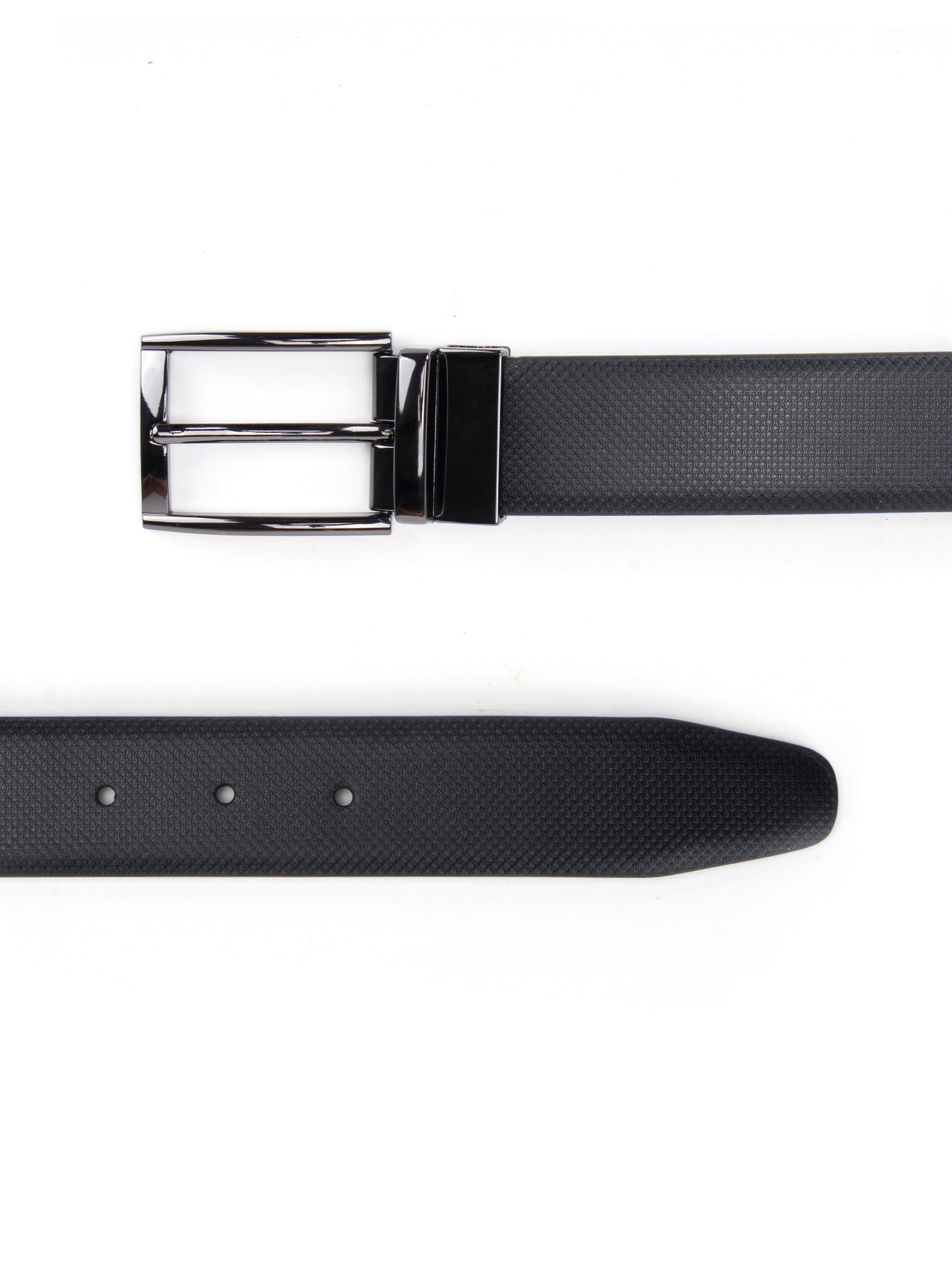 Alvaro Castagnino Black Colored Reversible Formal Belt for Men
