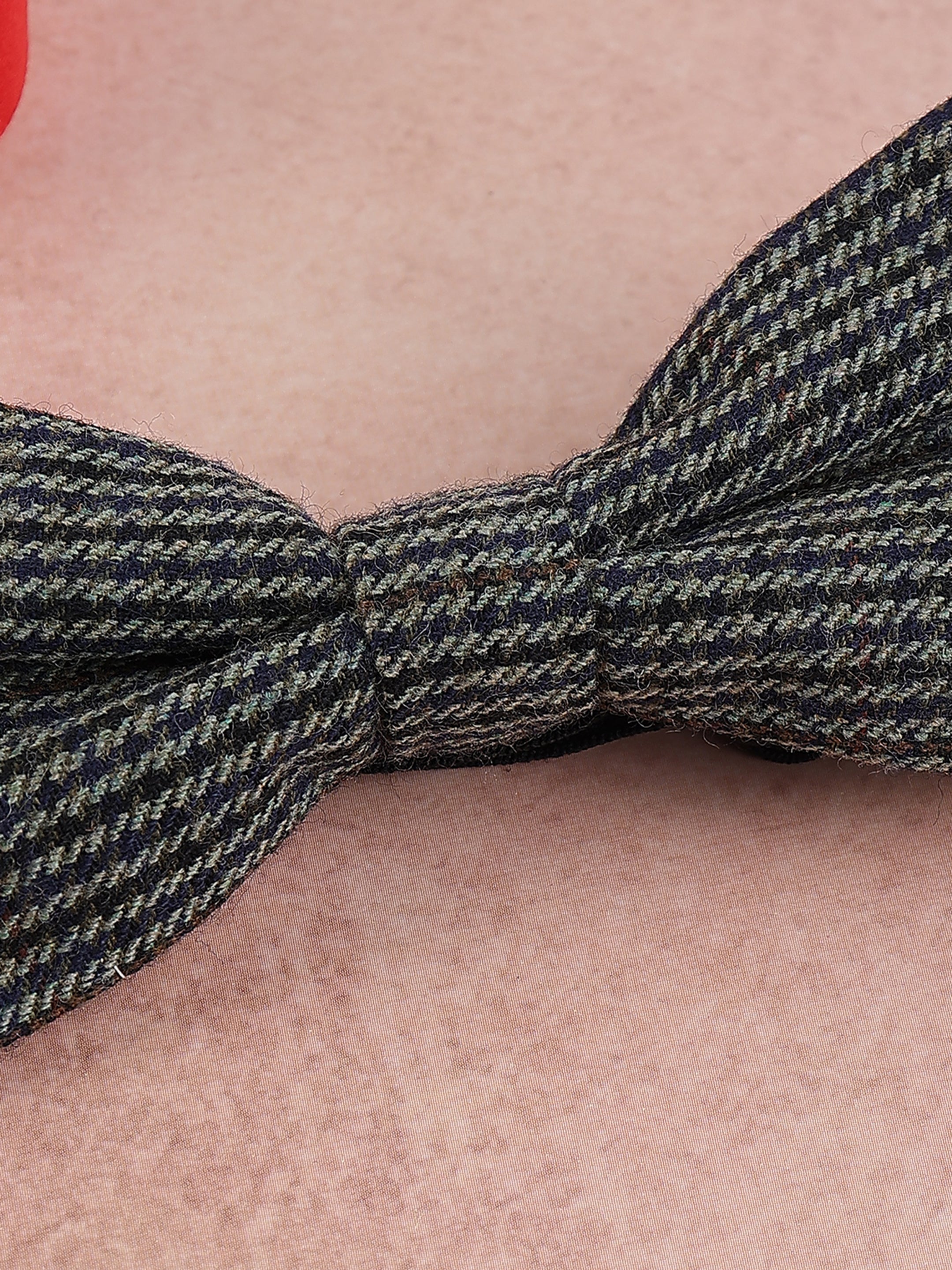Micro-Checkered Cotton Bow Tie