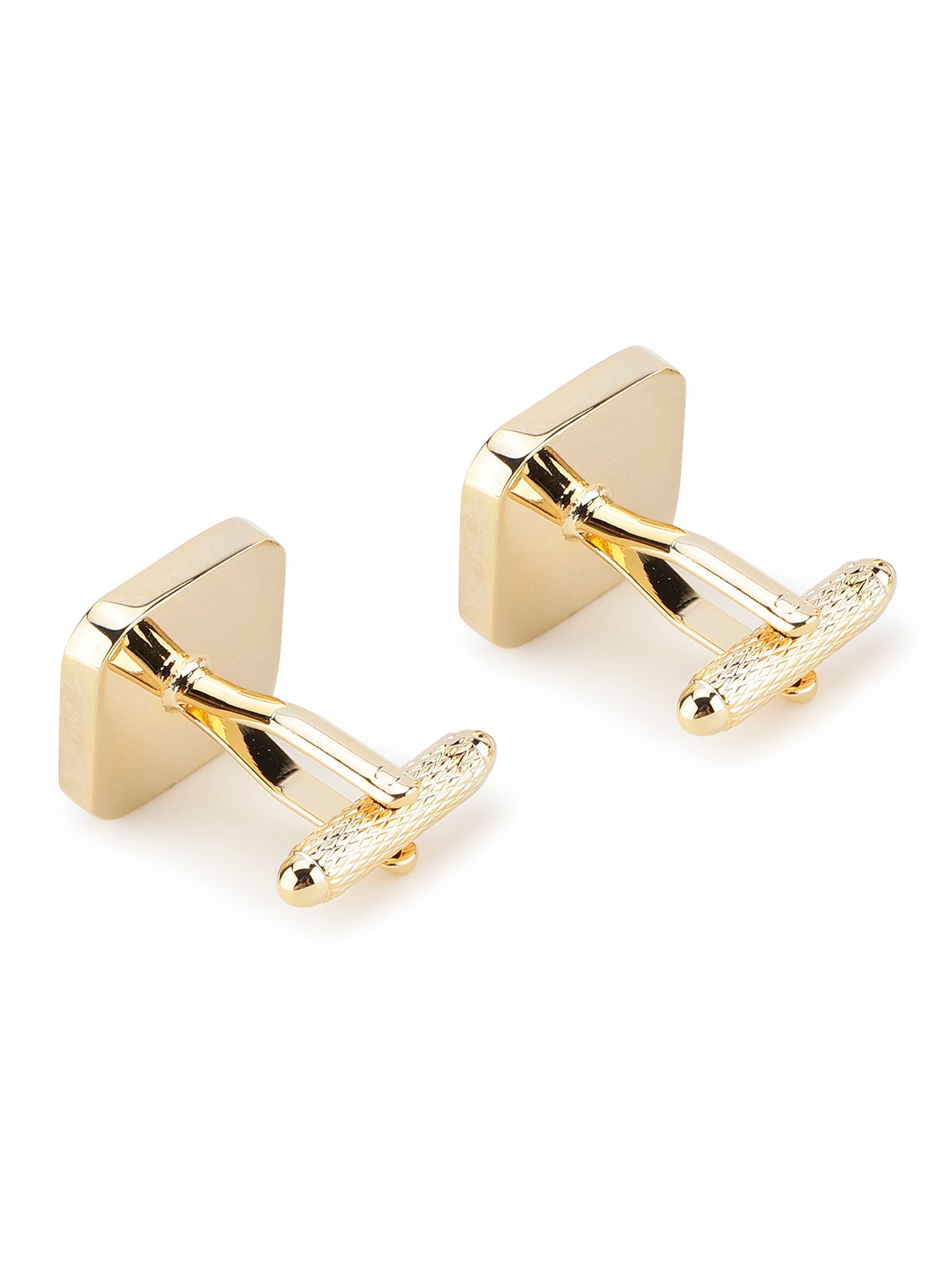 Alvaro Castagnino Black & Gold Coloured Cufflink for Men