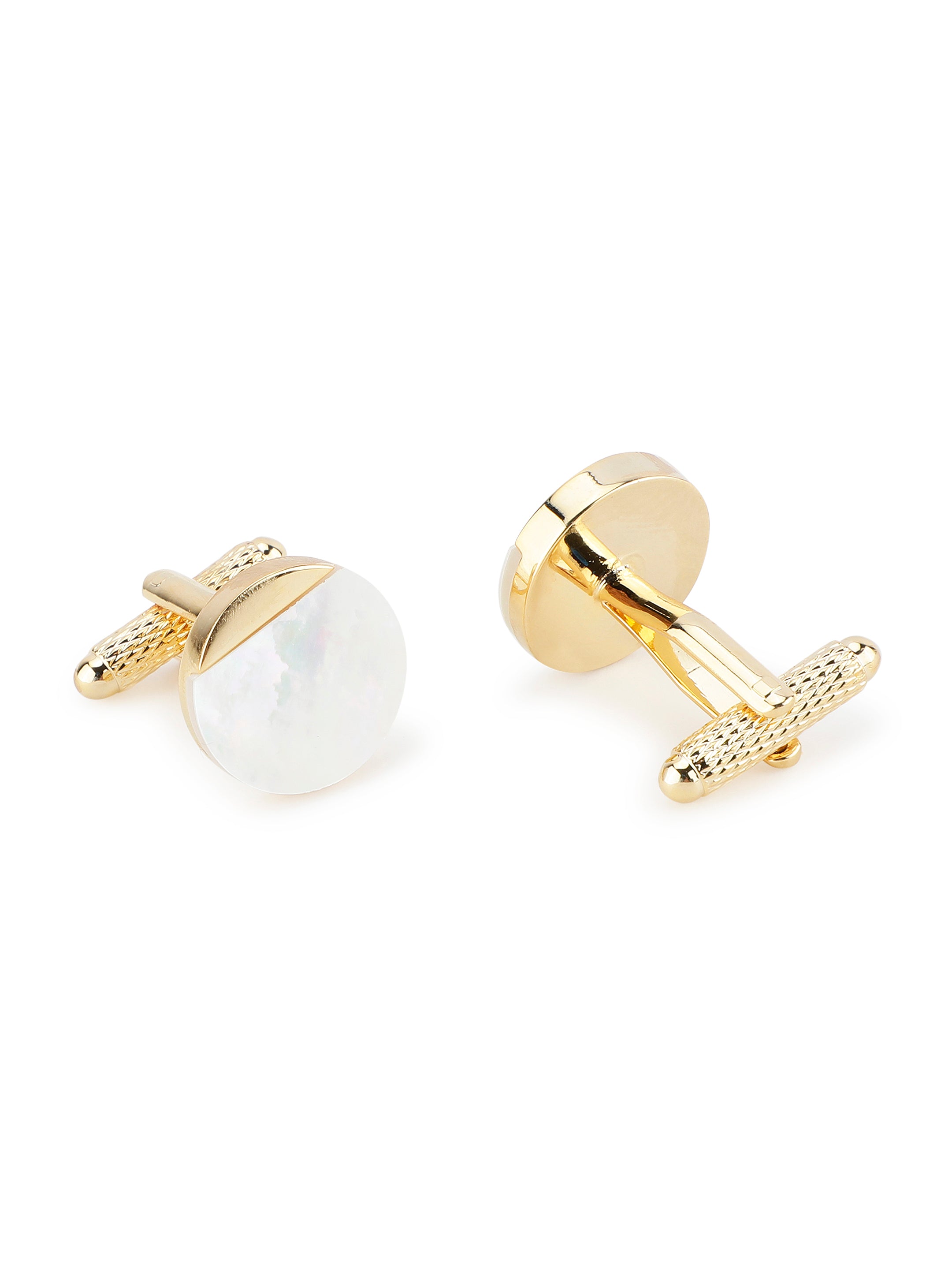 Gold Mother of Pearl Cufflink