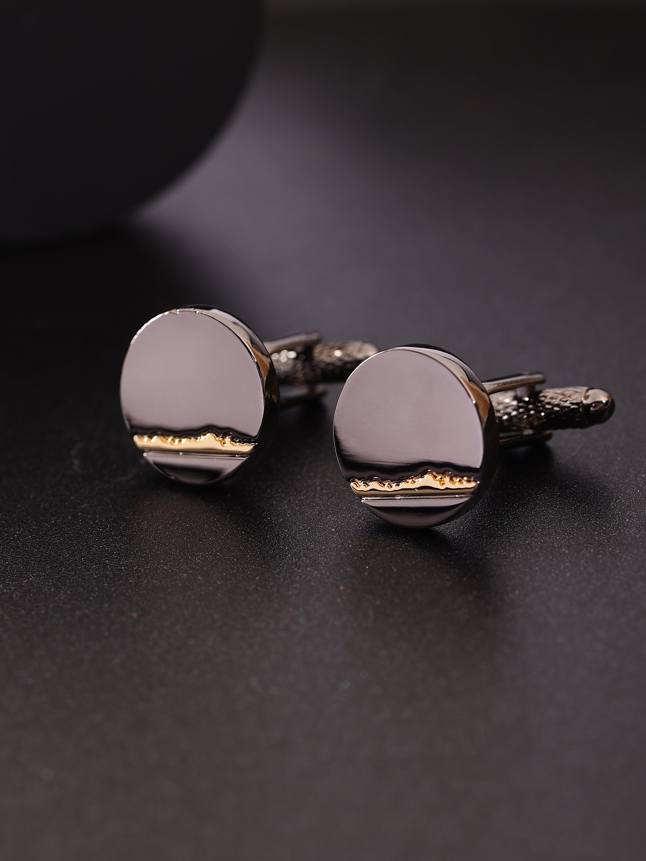 Silver & Gold Wave Cufflink
