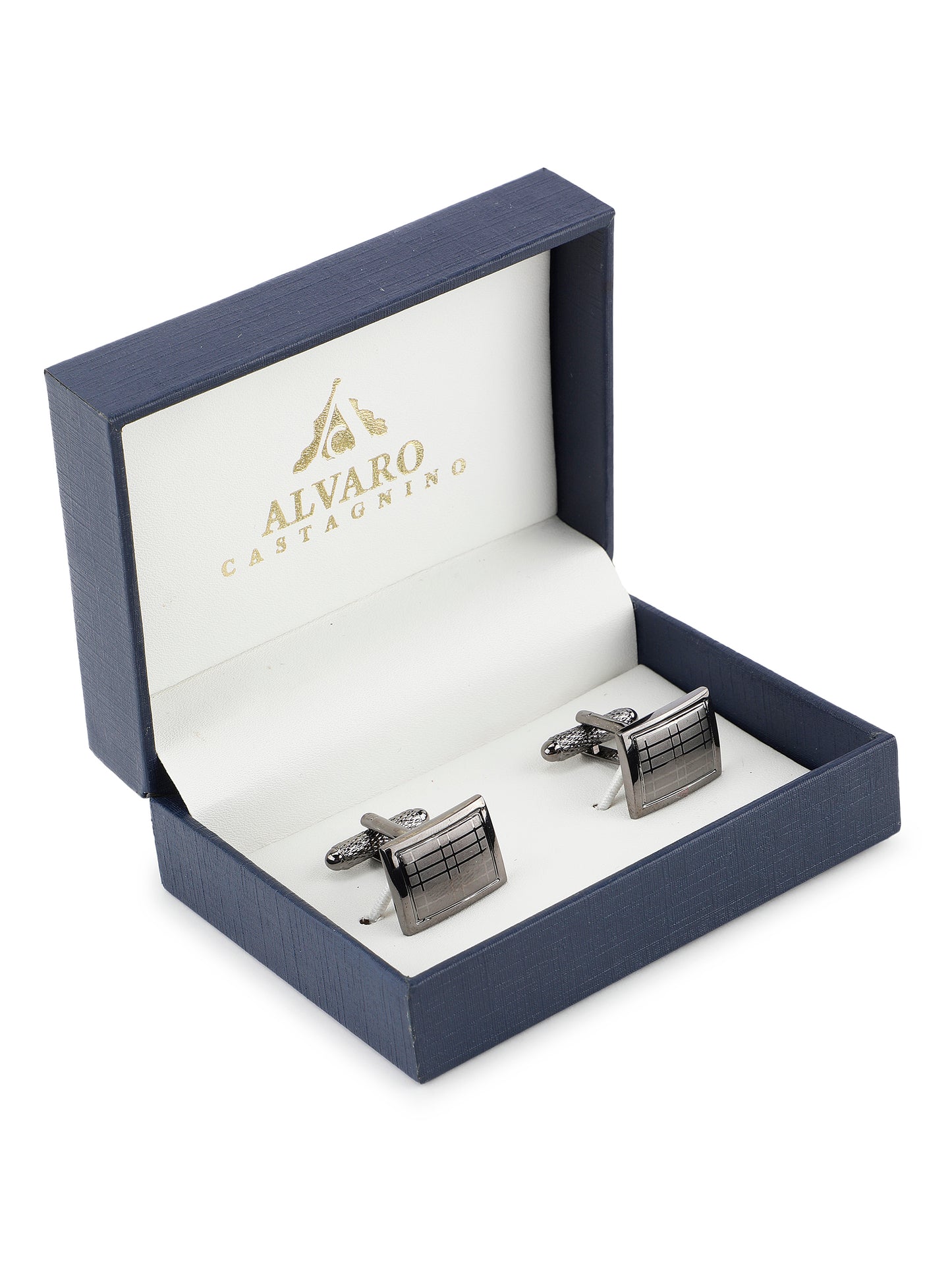 Alvaro Castagnino Silver Coloured Cufflink for Men