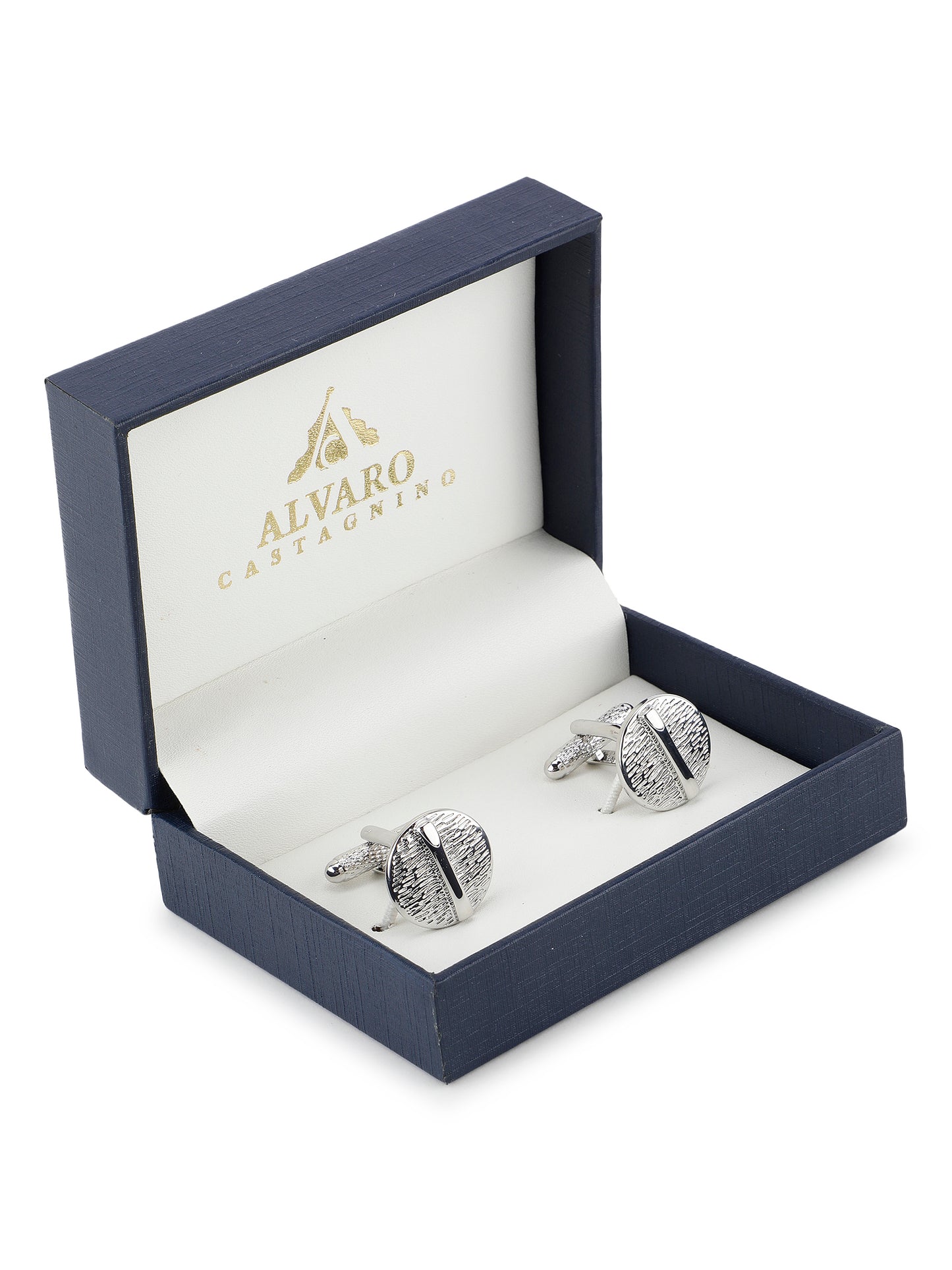 Alvaro Castagnino Silver Coloured Cufflink for Men