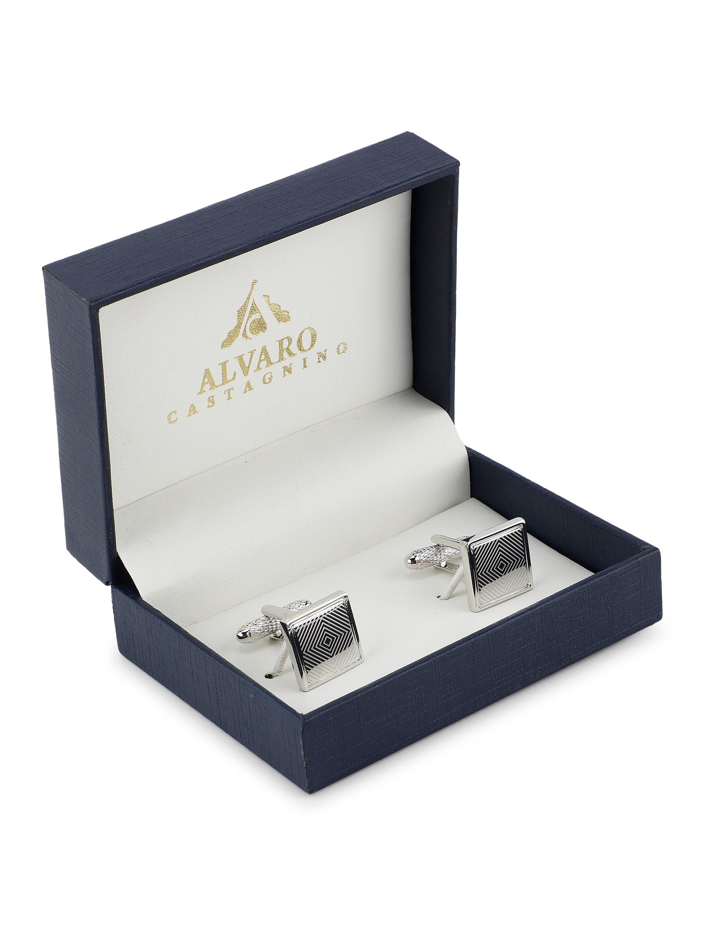 Alvaro Castagnino Silver Coloured Cufflink for Men