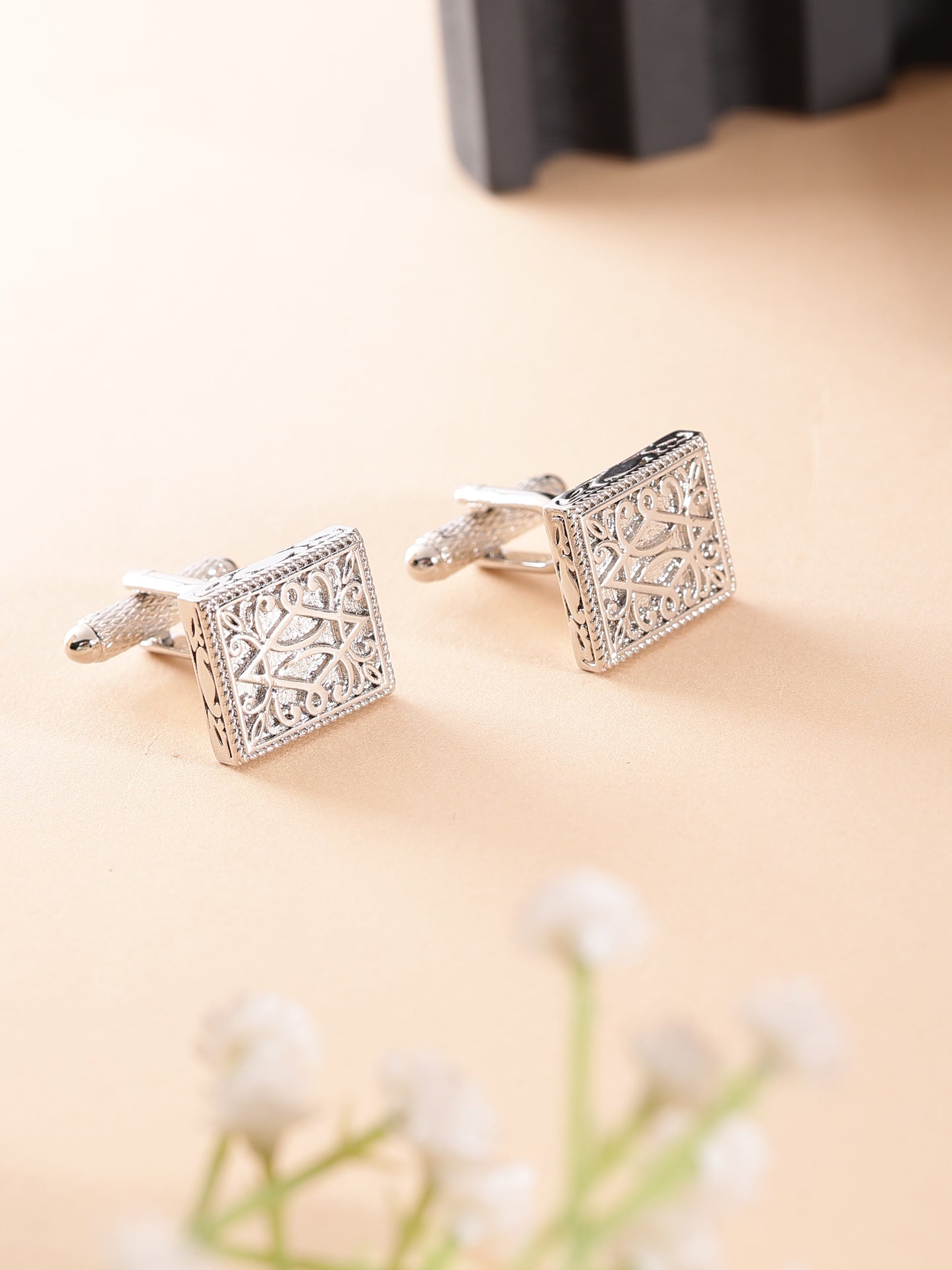 Alvaro Castagnino Silver Coloured Cufflink for Men