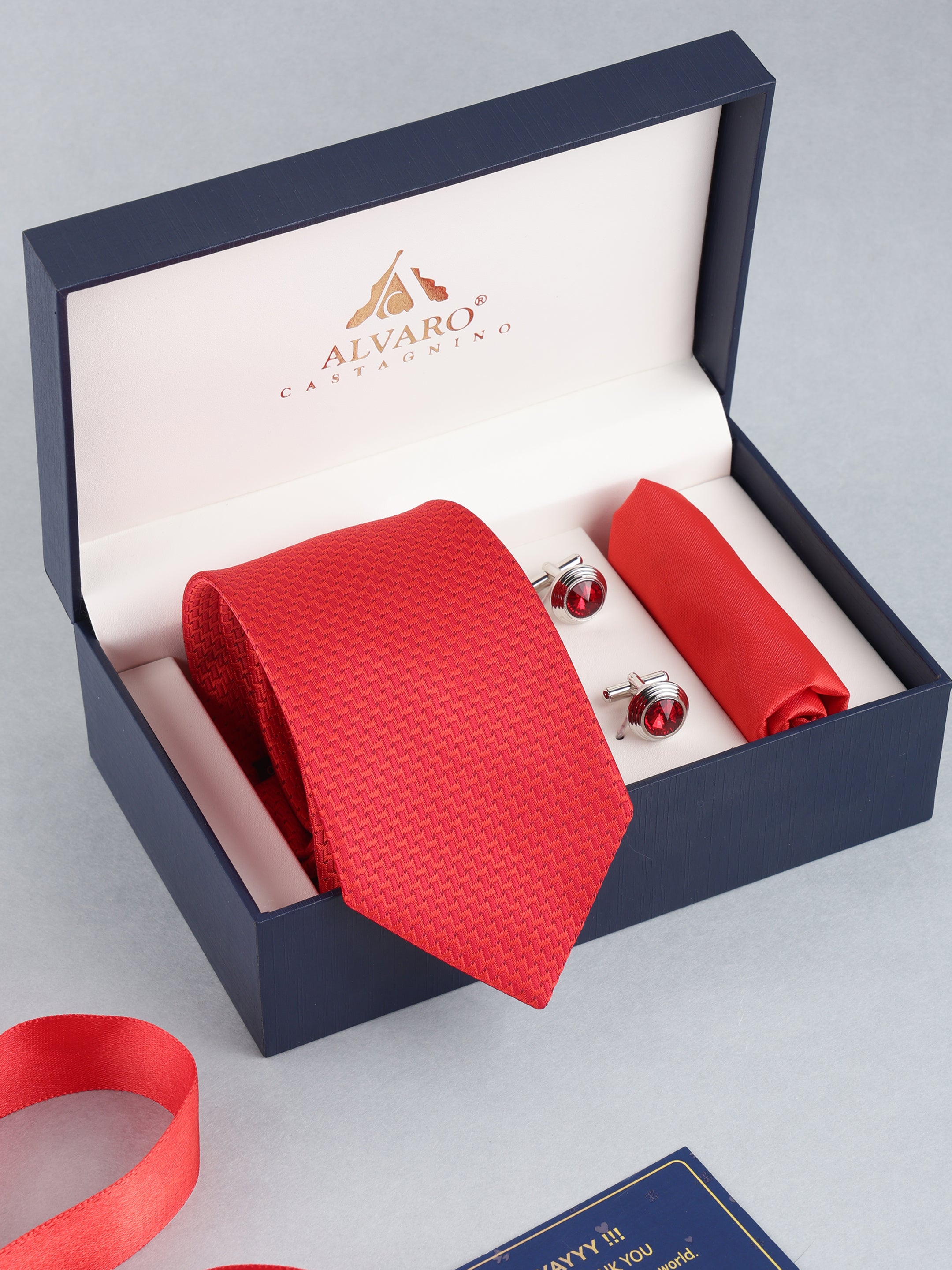 Red Classic Necktie Gift Set