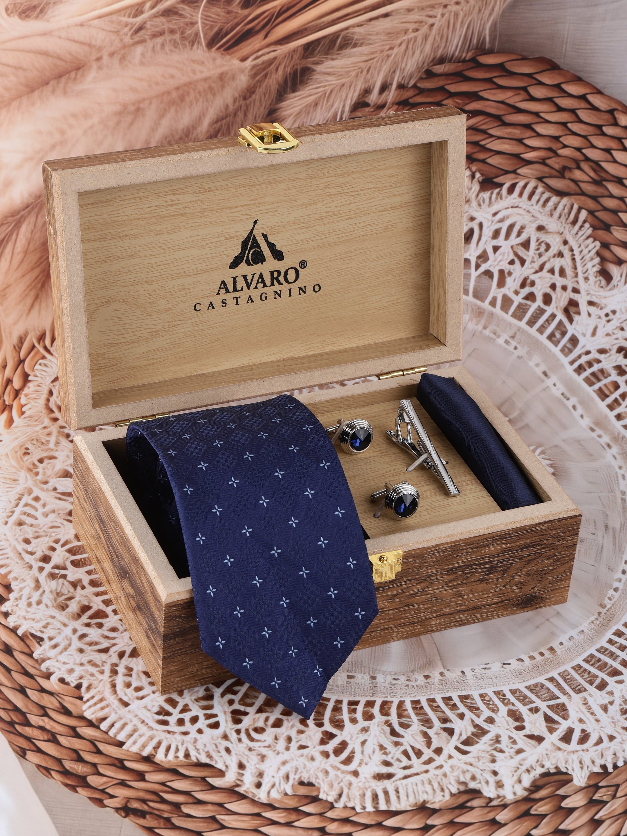 Blue Star Point Grid Gift Set