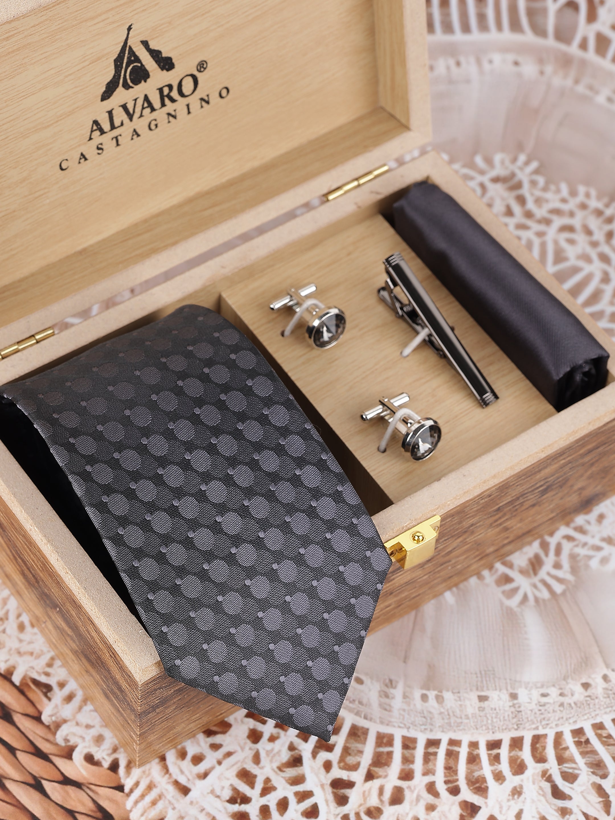 Black Textured Gift Set