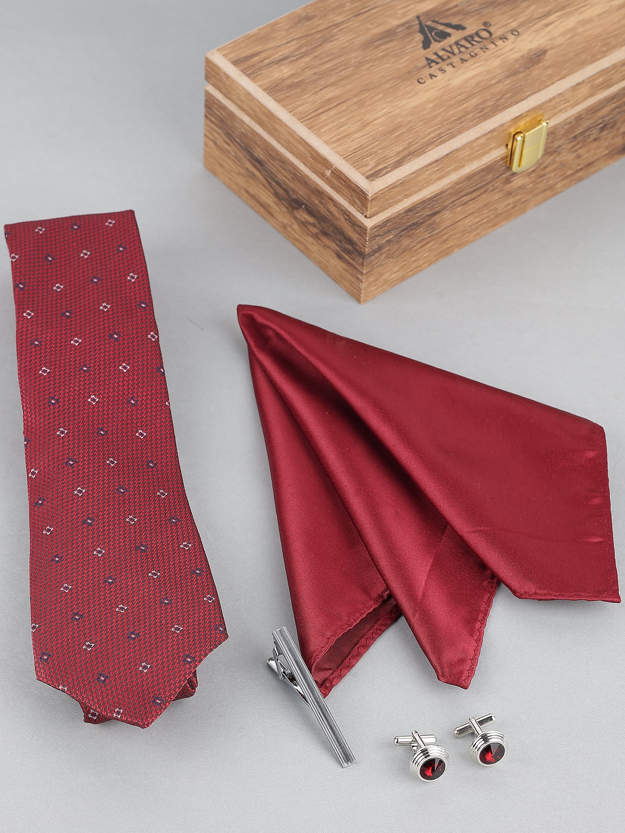 Maroon Pattern Gift Set