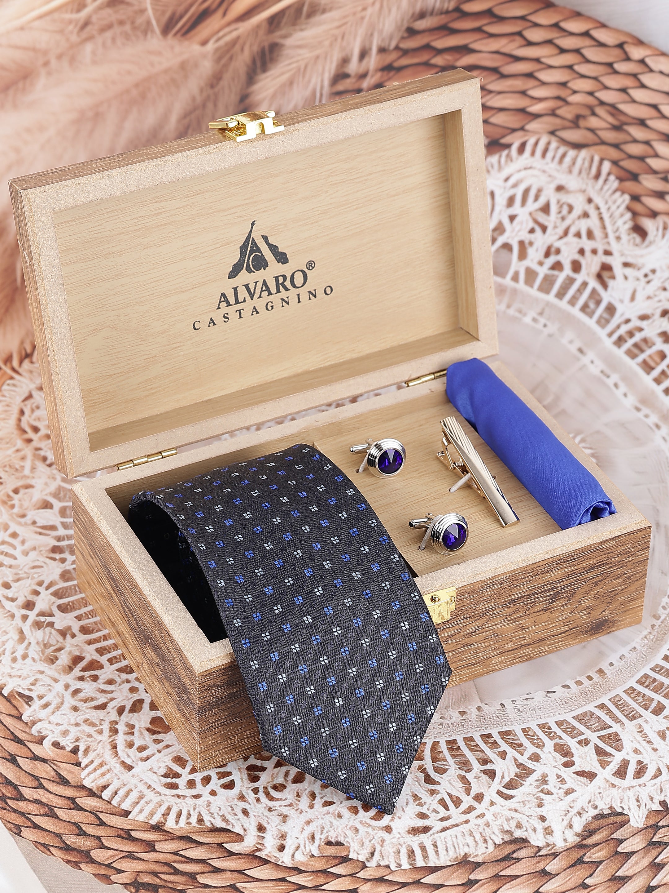 Blue Micro Square Cobalt Gift Set