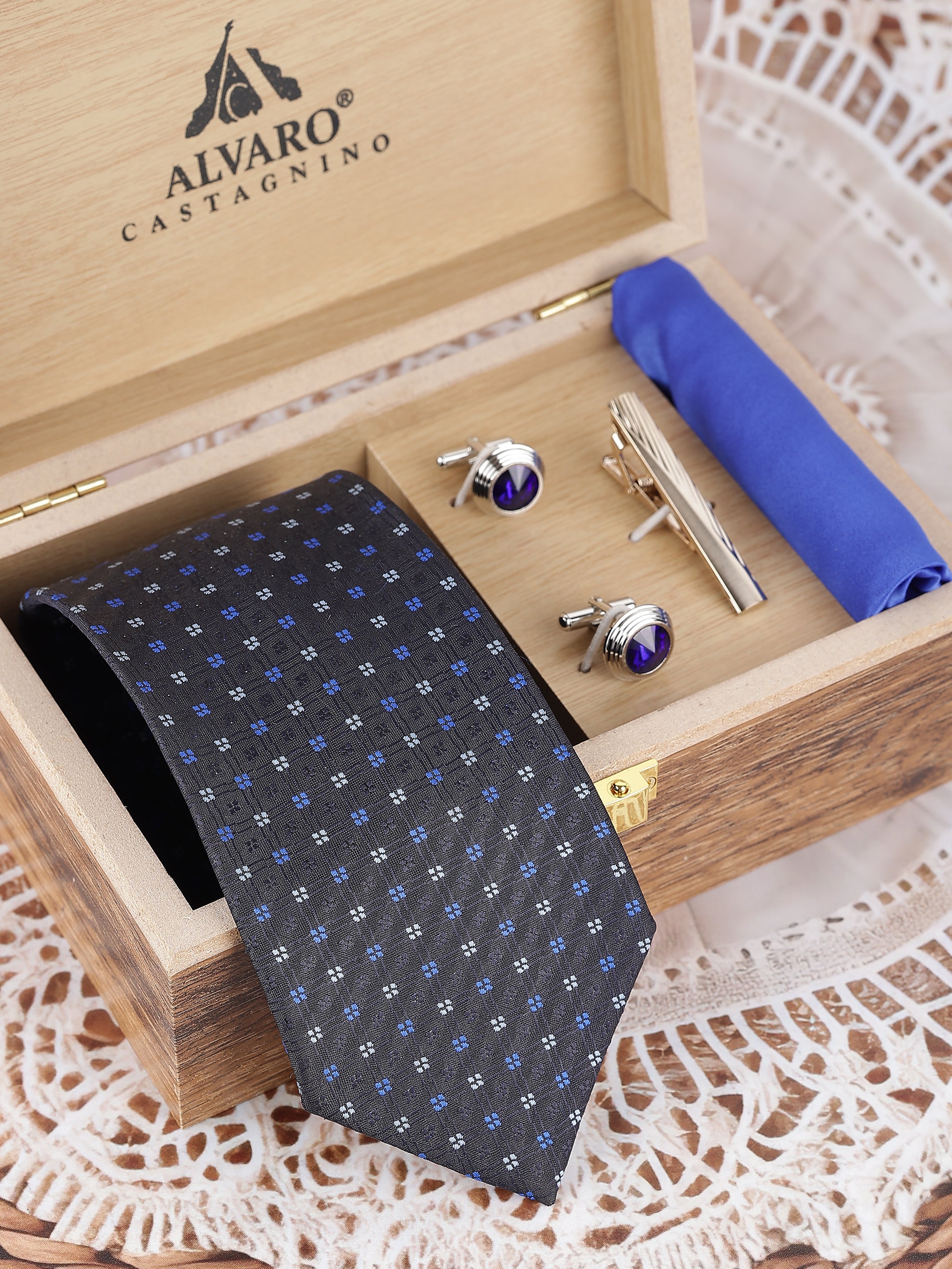 Blue Micro Square Cobalt Gift Set