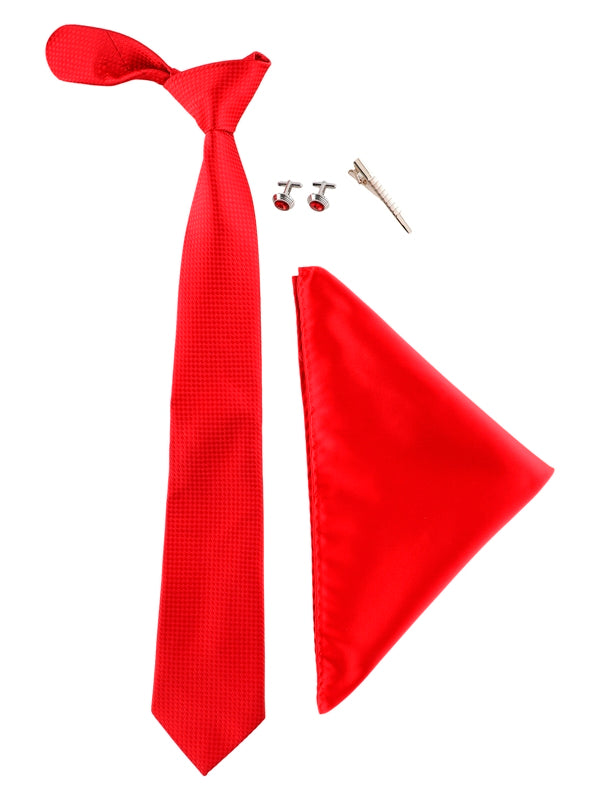 Alvaro Castagnino Men Red Set Of 4 Accessory Gift Set