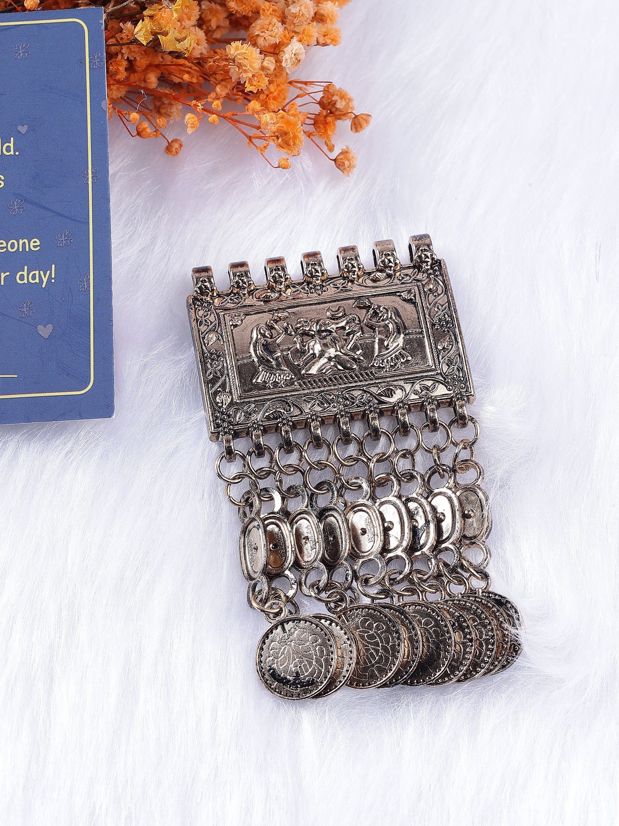 Tribal Ghungroo Tassel Brooch