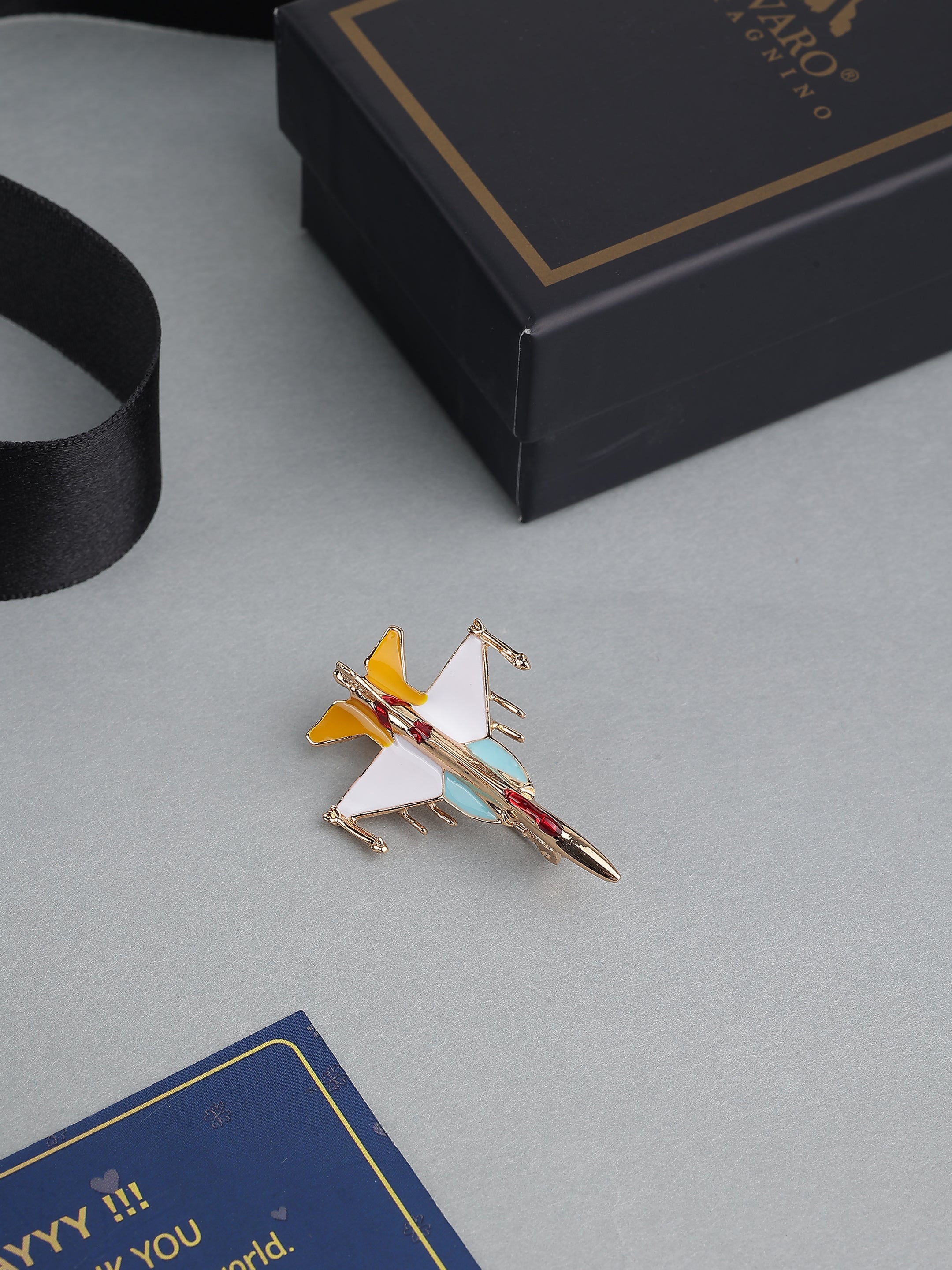 Fighter Jet Enamel Brooch