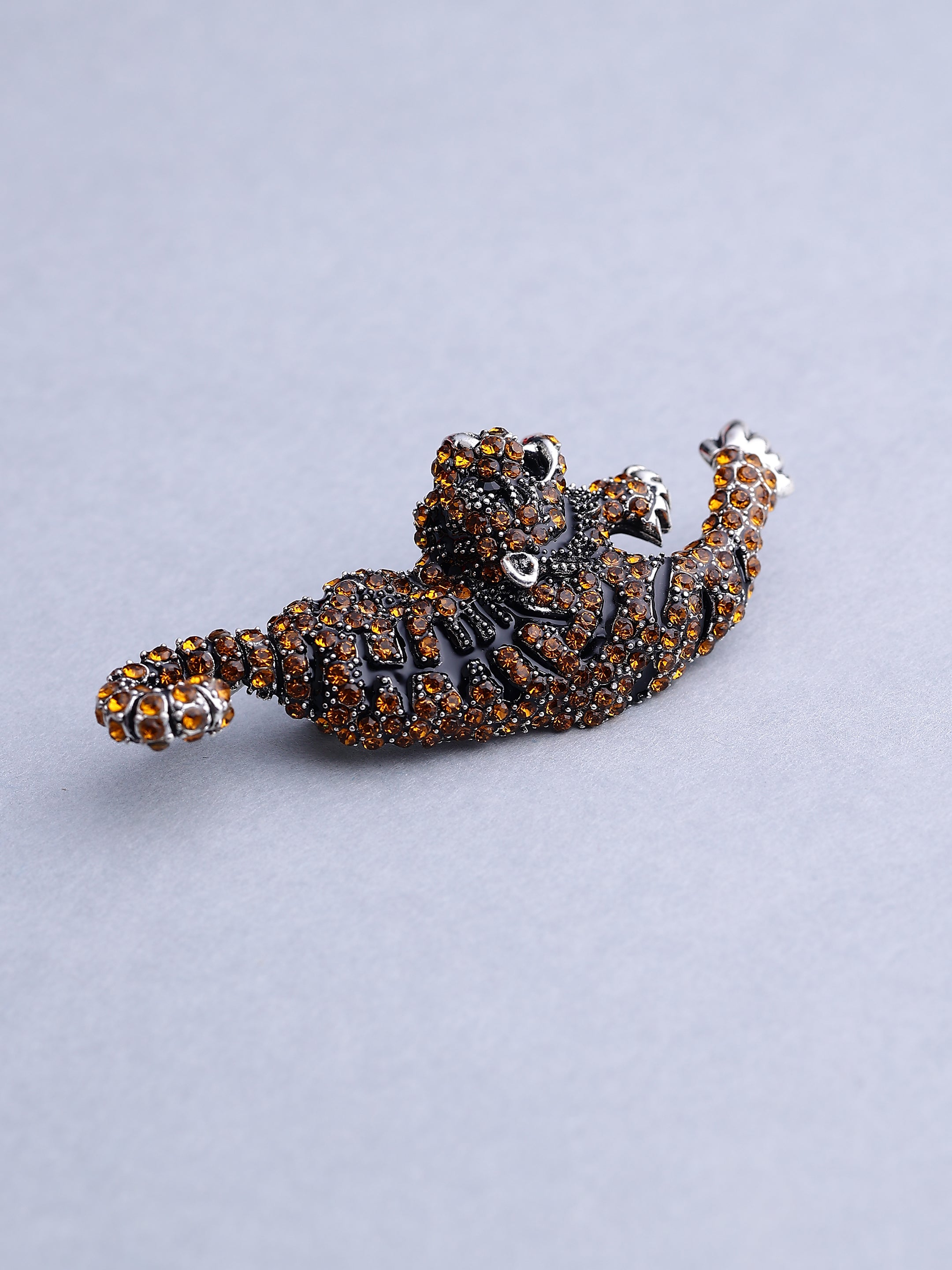 Tiger Crystal Brooch