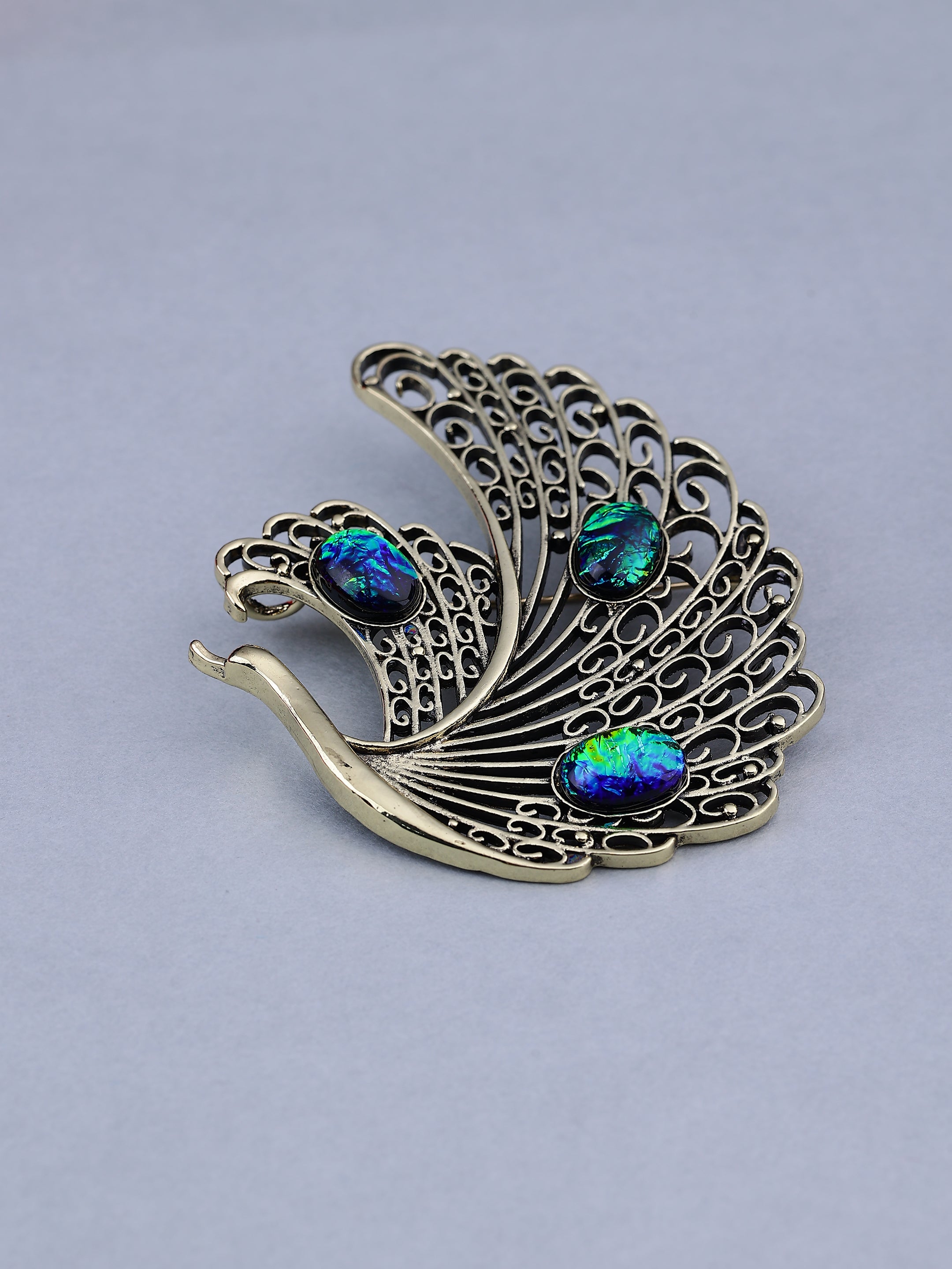 Vintage Gold Swan Brooch