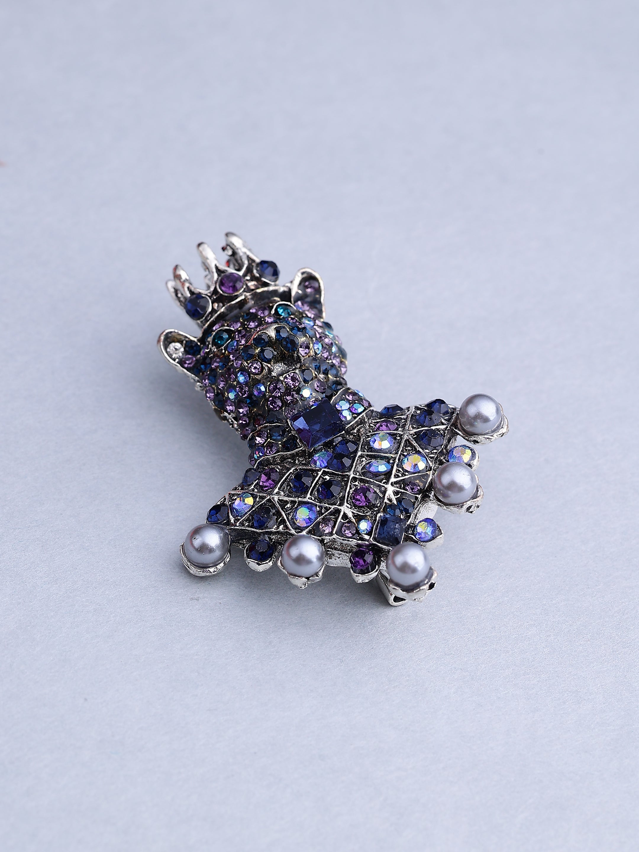 Crown Frog Lapel Brooch