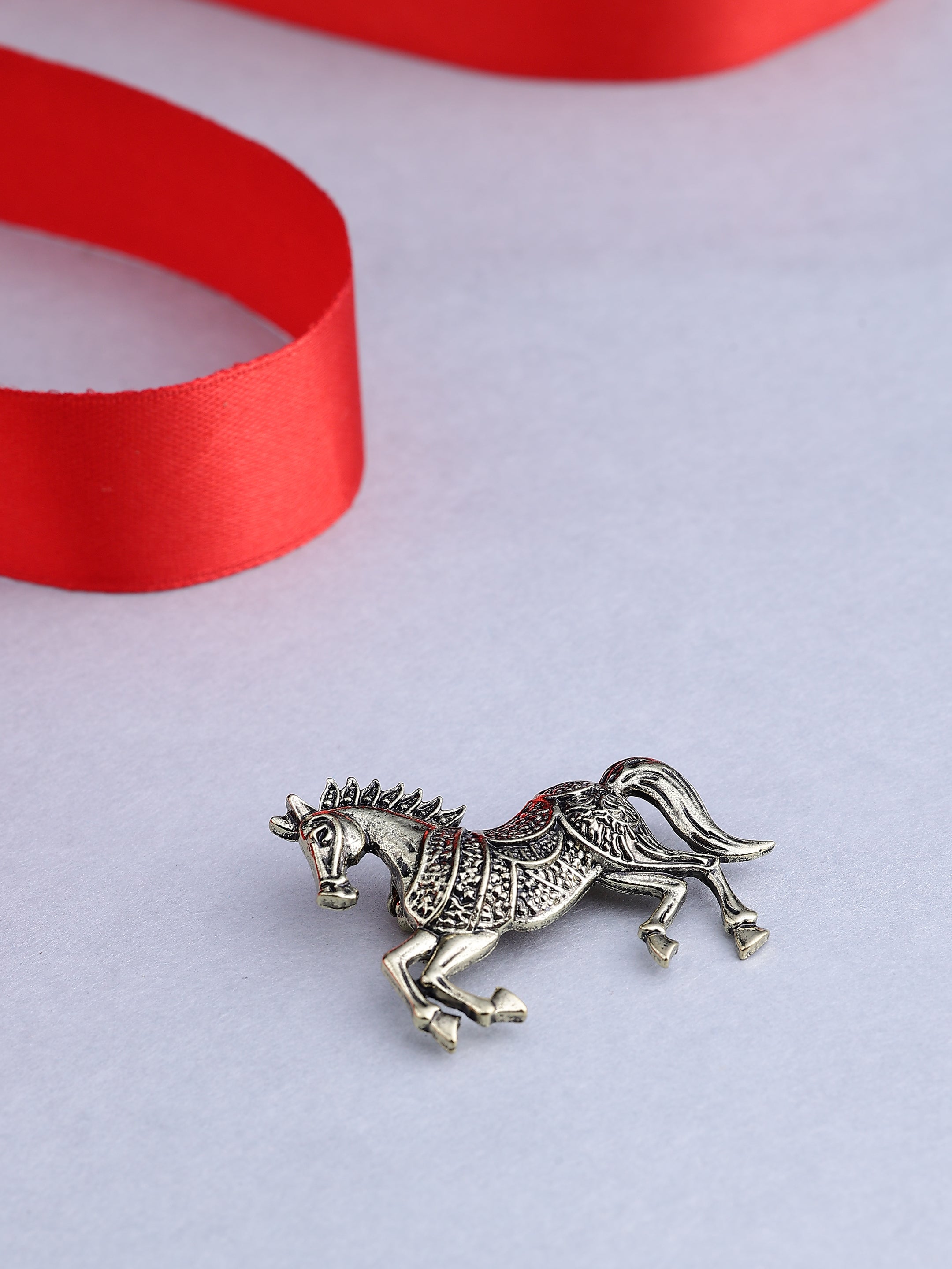 Vintage Running Horse Brooch