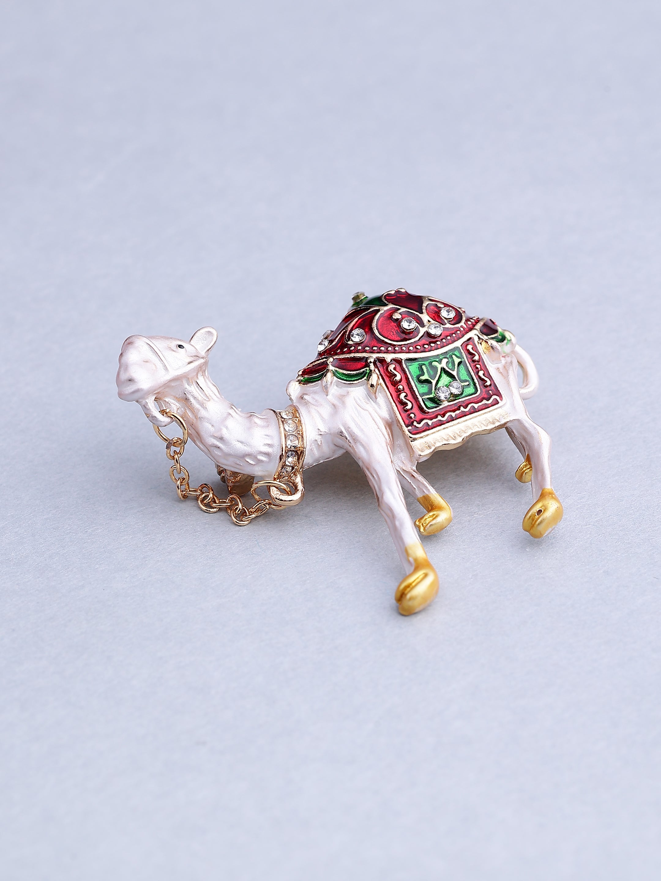 Royal Camel Enamel Brooch