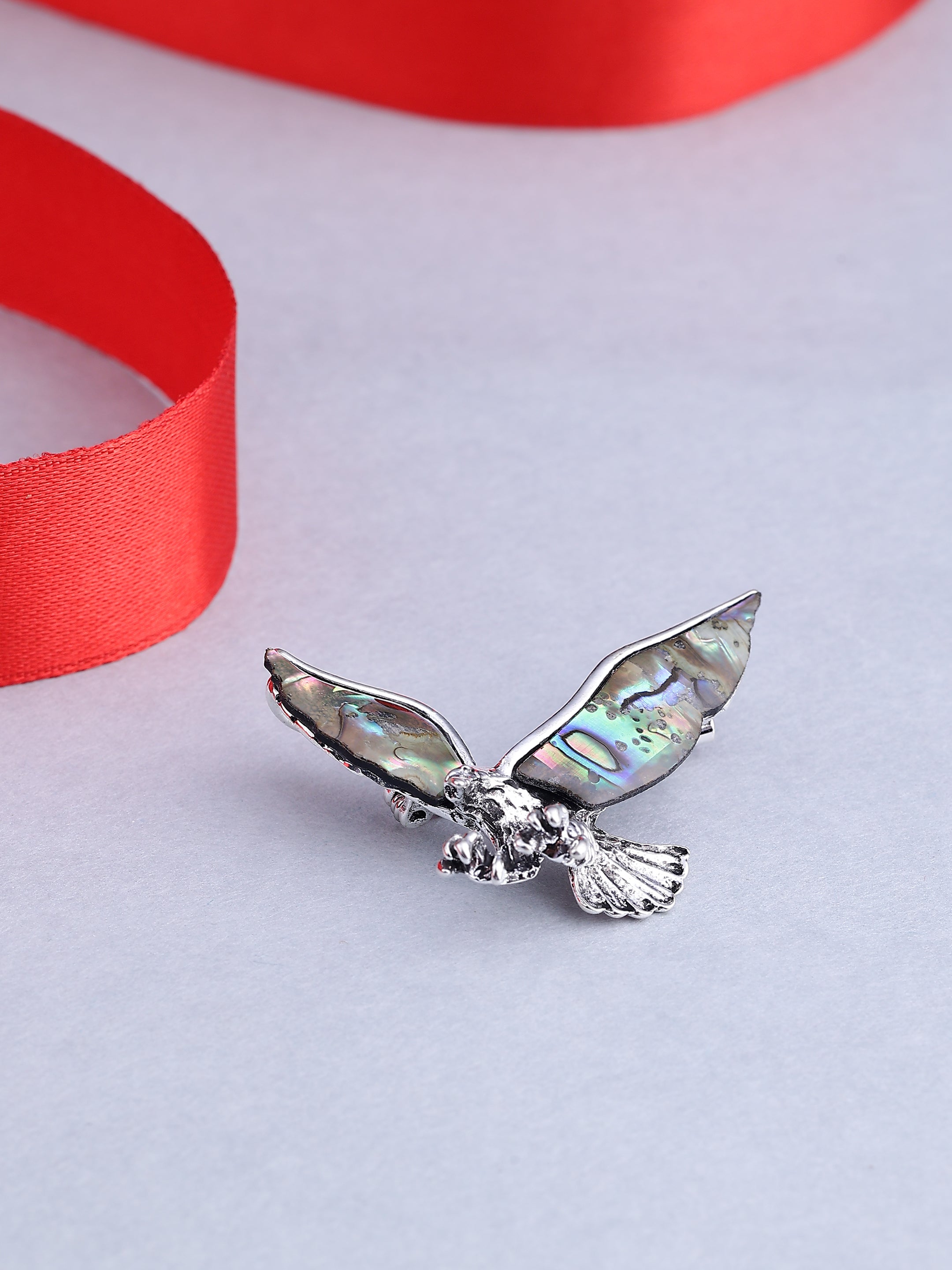 Eagle Mother of Pearl Brooch