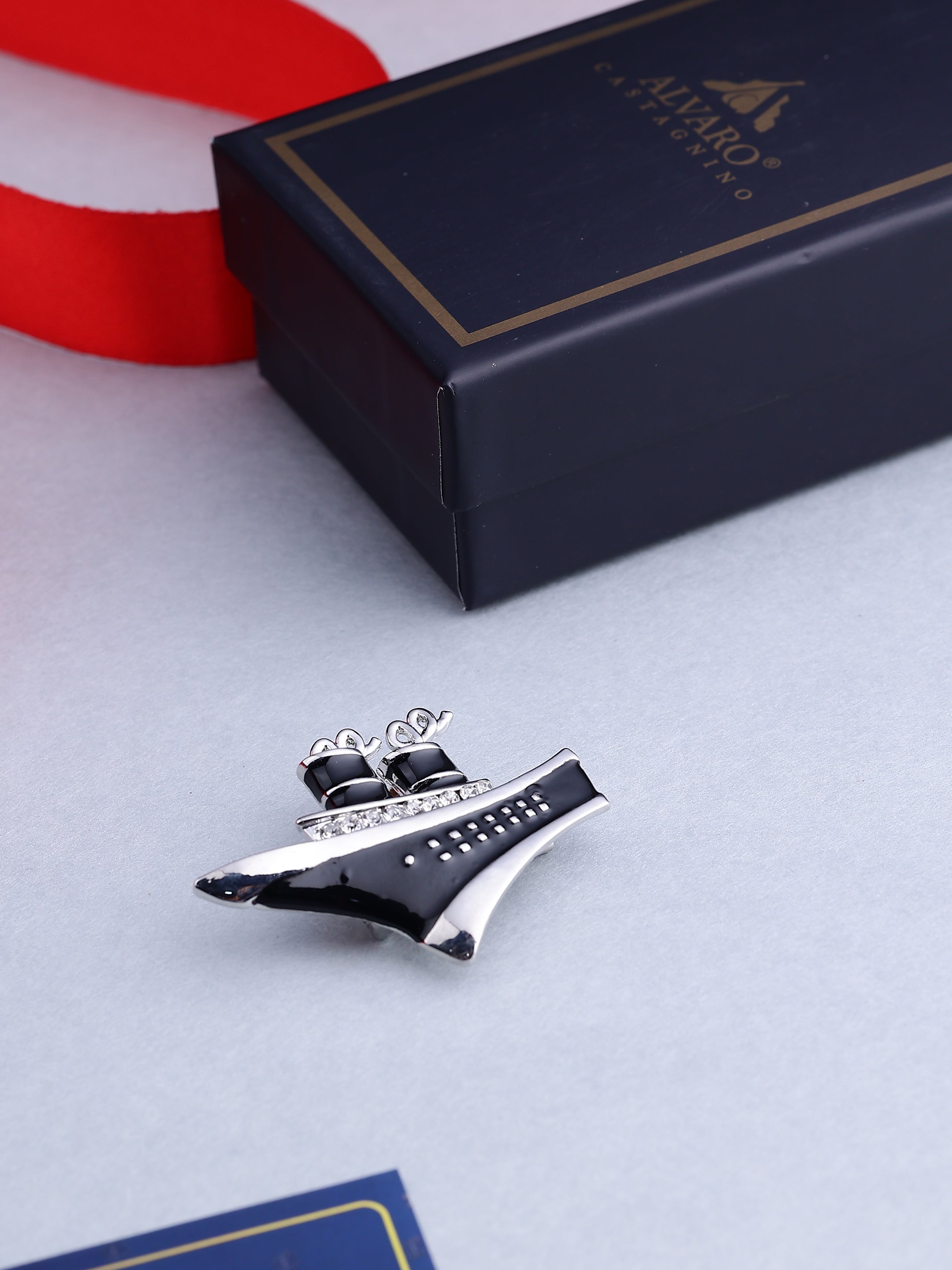 Vintage Nautical Cruise Ship Brooch