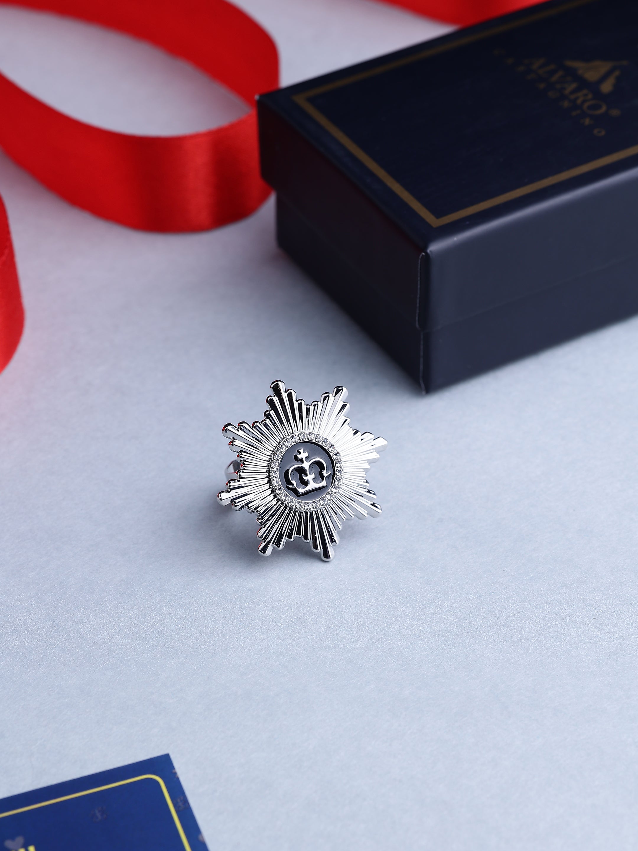 Imperial Crest Tie Ring