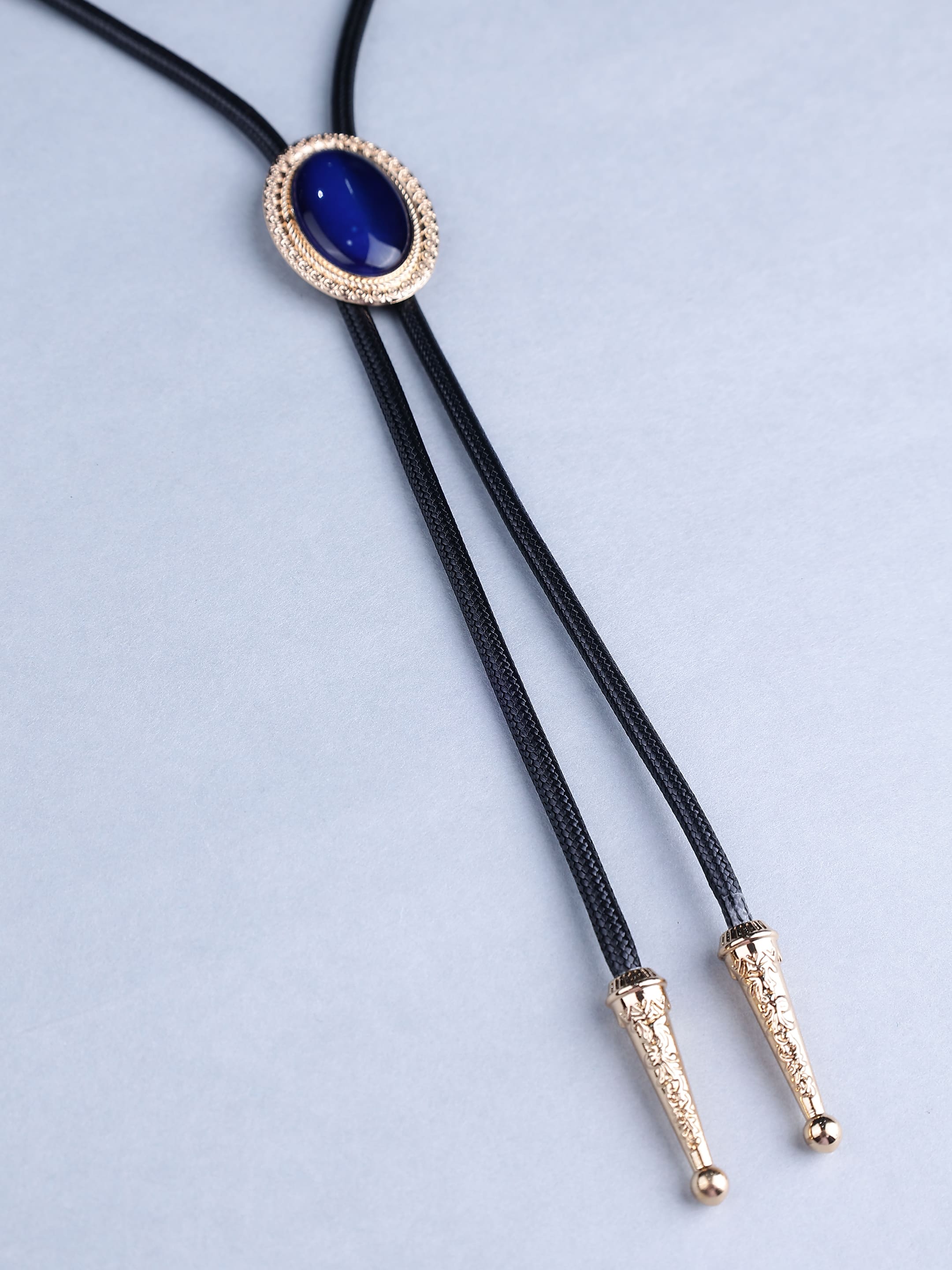 Blue Stone Bolo Tie