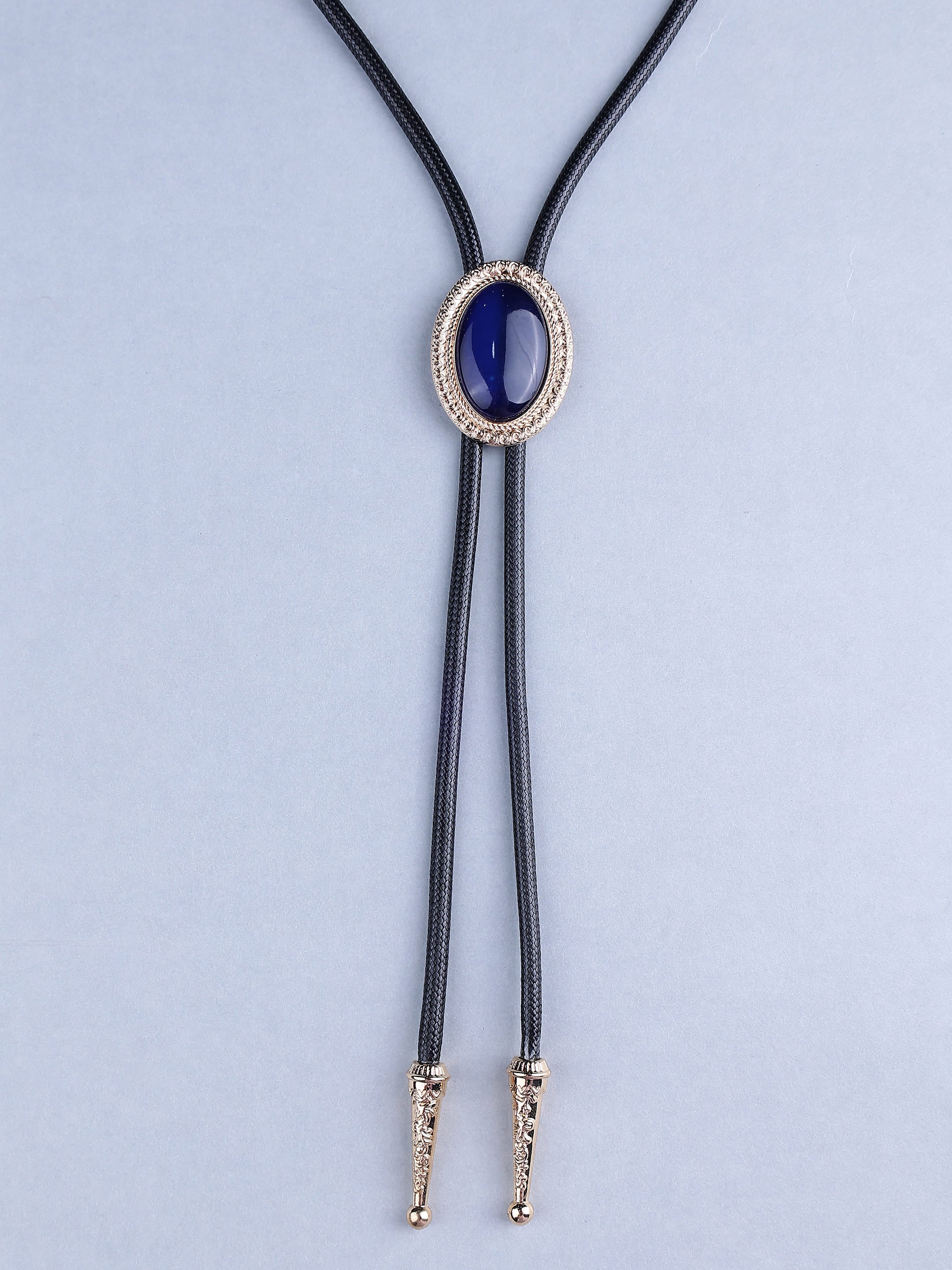 Blue Stone Bolo Tie
