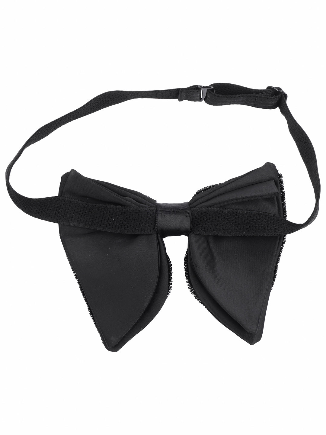 Alvaro Castagnino Men Black Embellished Butterfly Bow Tie