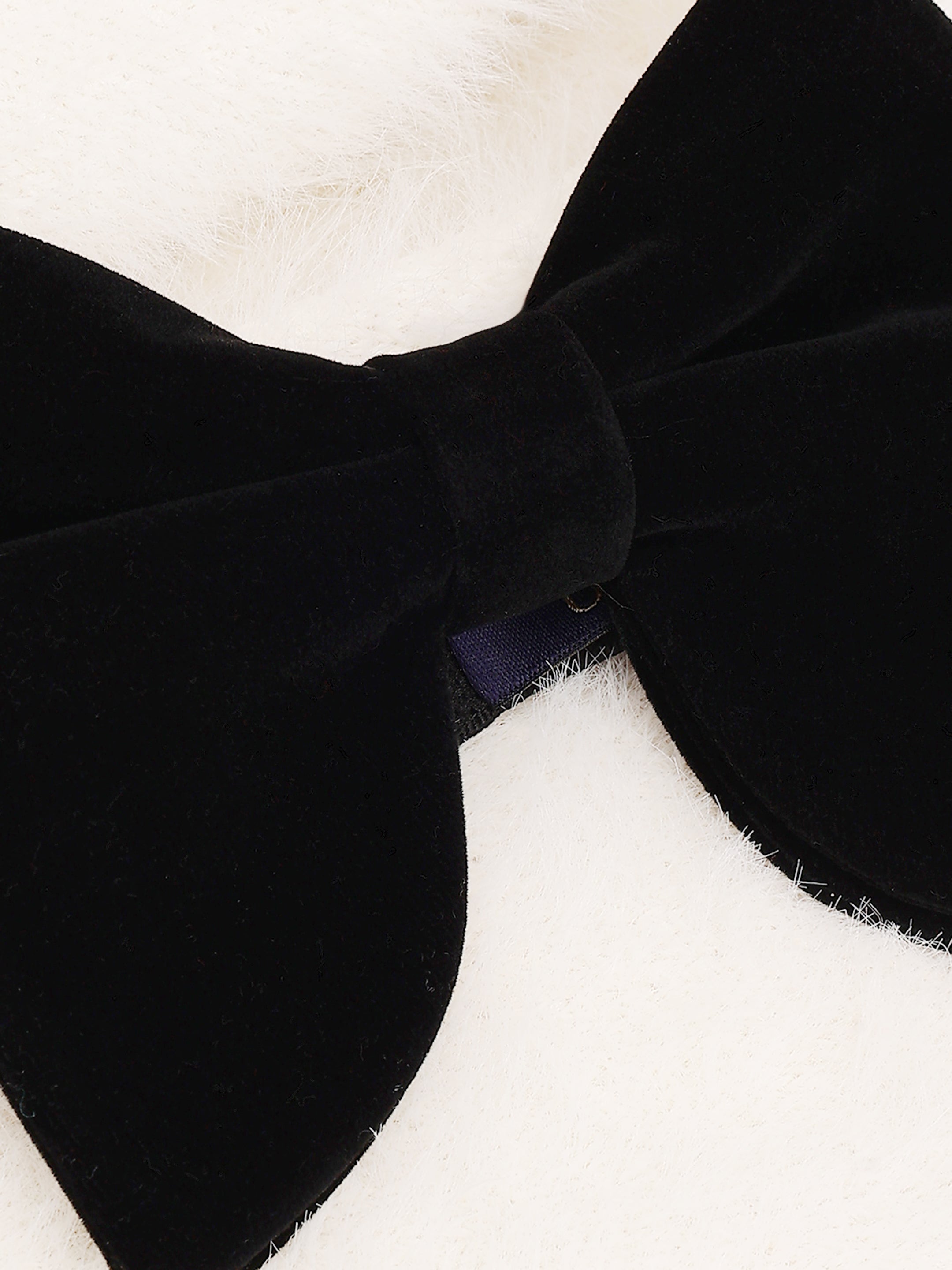 Black Velvet Butterfly Bow Tie