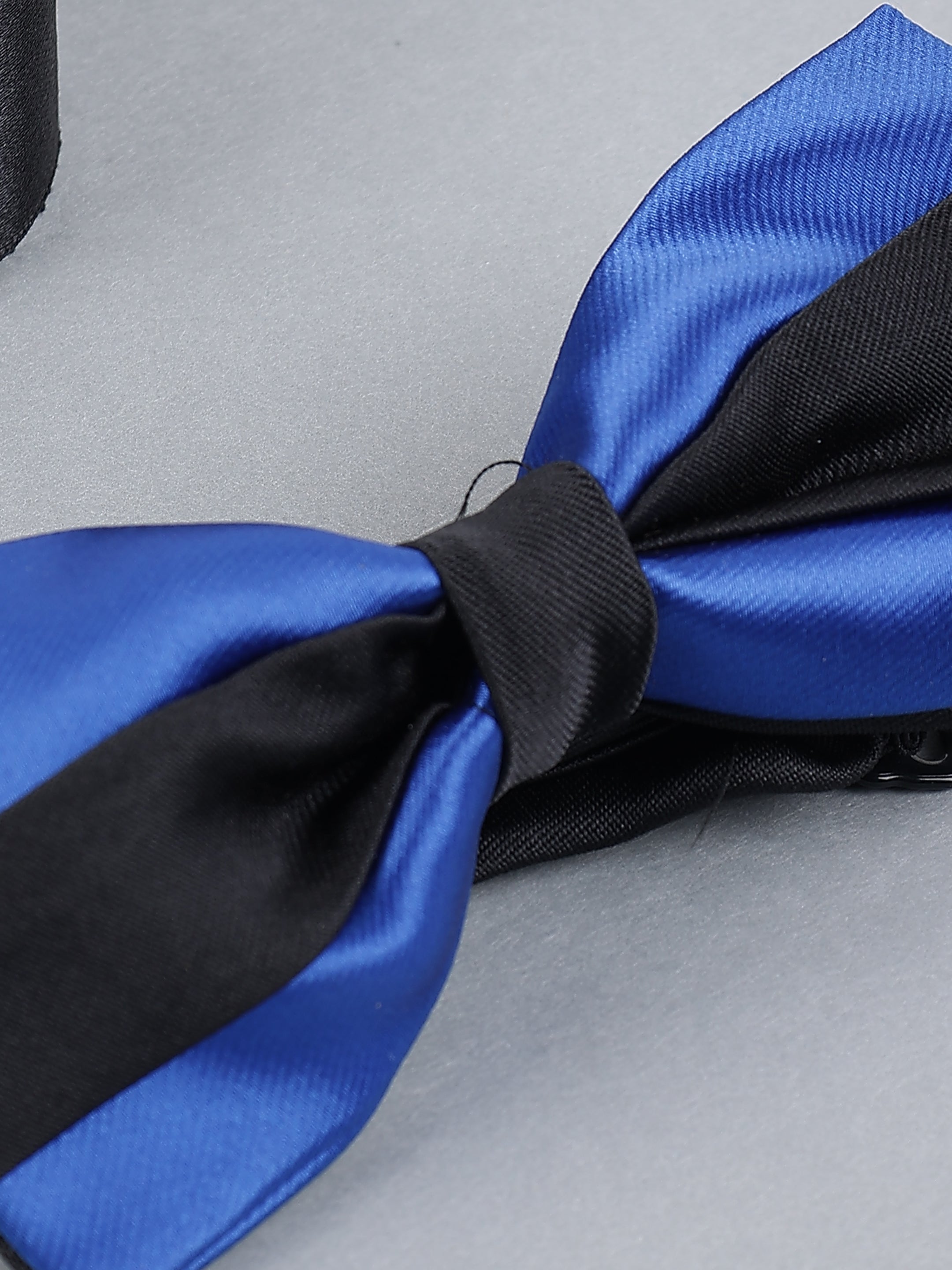 Royal Blue & Black Two-Tone Bow Tie
