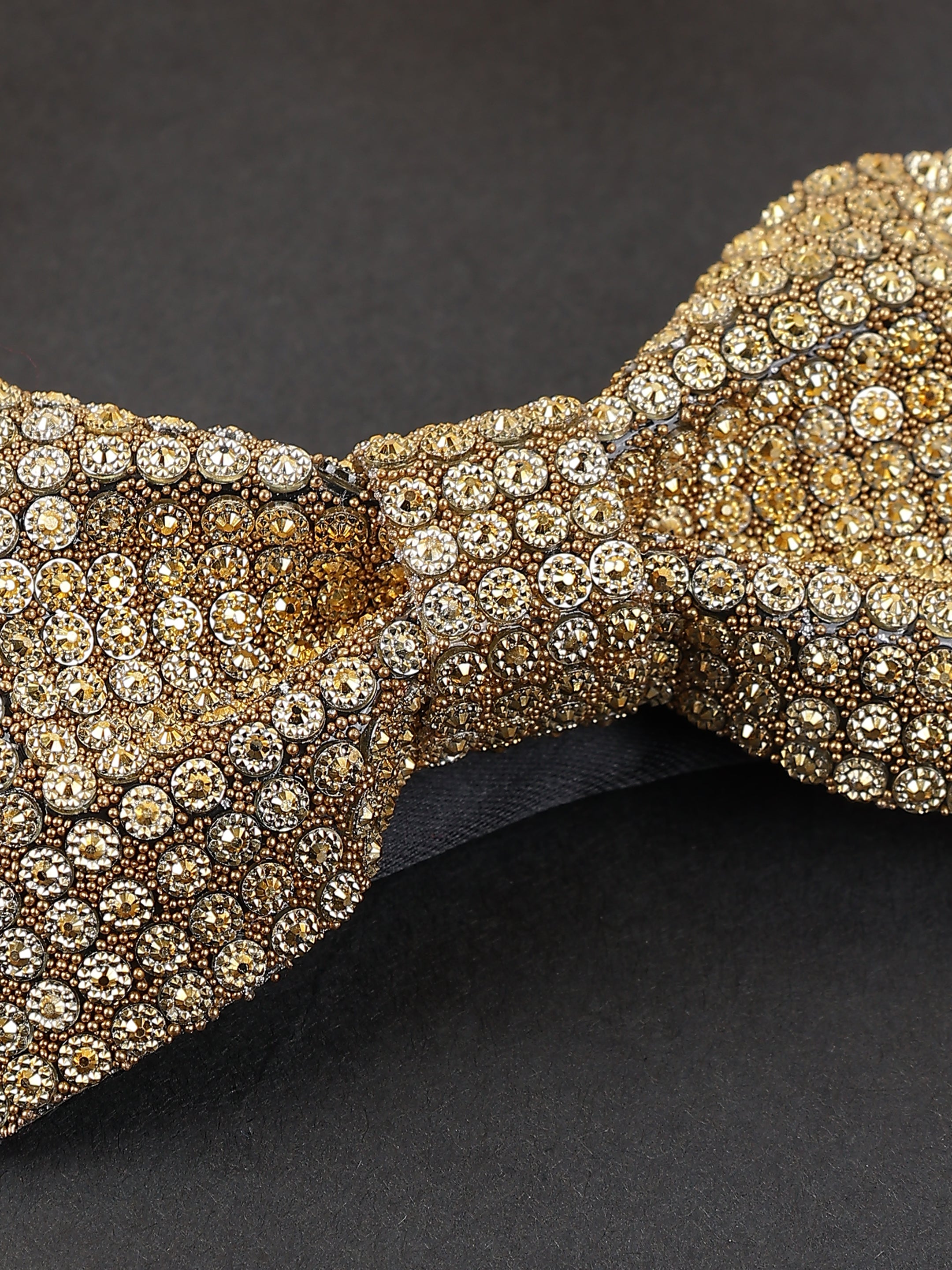 Imperial Gold Pavé Bow Tie
